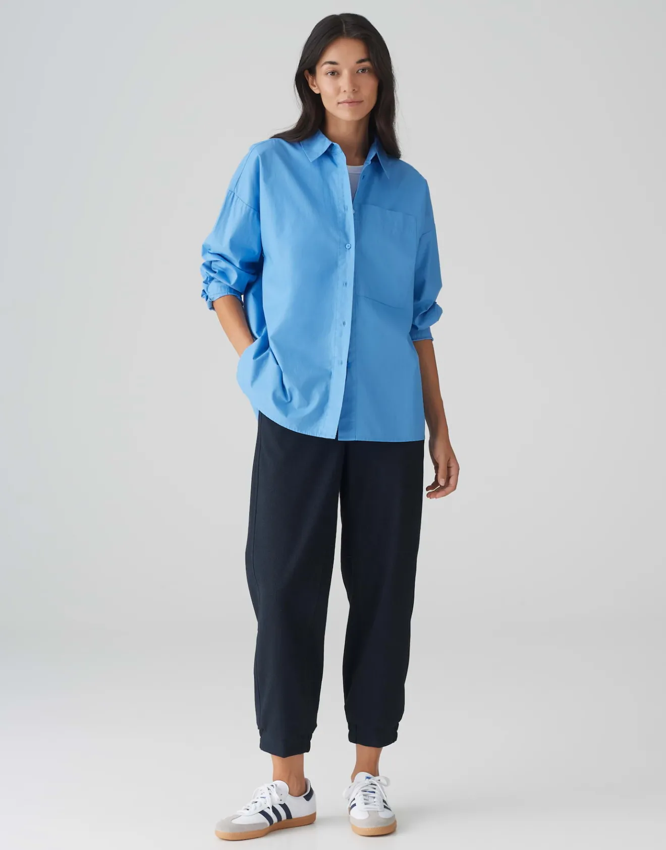 Hot Basicbluse FAJOMI Loose aus natürlicher Baumwolle Blusen
