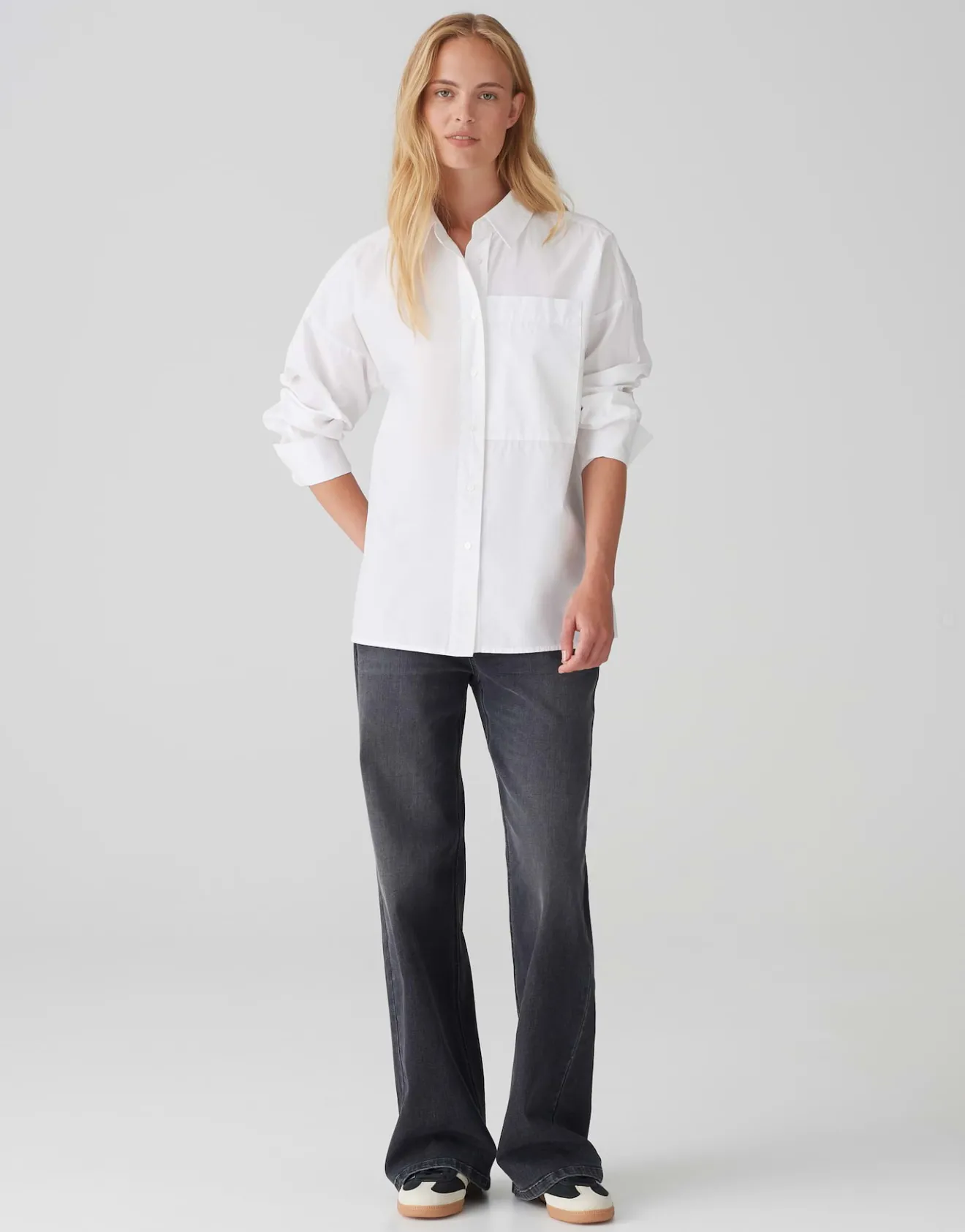 Outlet Basicbluse FAJOMI Loose aus natürlicher Baumwolle Blusen