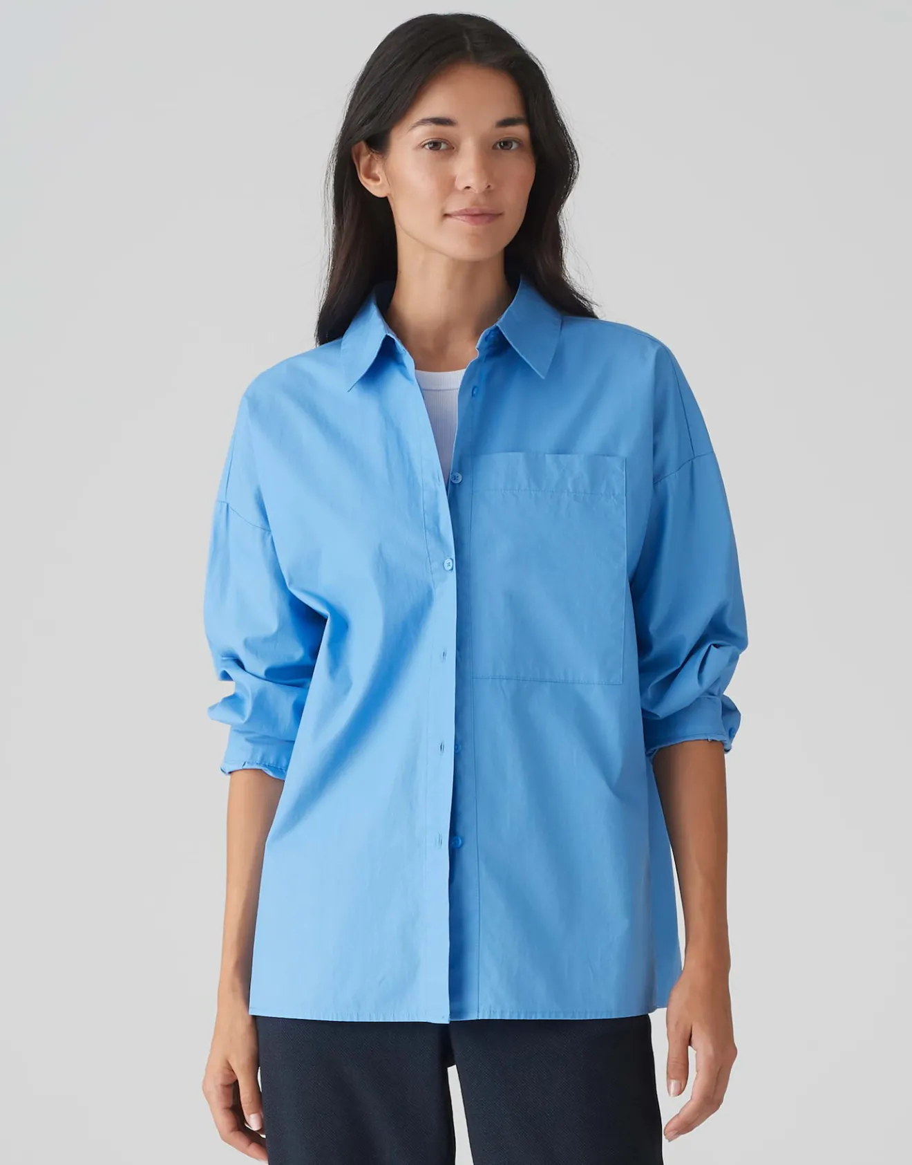 Hot Basicbluse FAJOMI Loose aus natürlicher Baumwolle Blusen