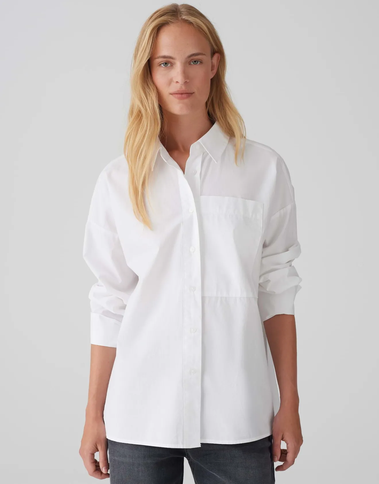 Outlet Basicbluse FAJOMI Loose aus natürlicher Baumwolle Blusen