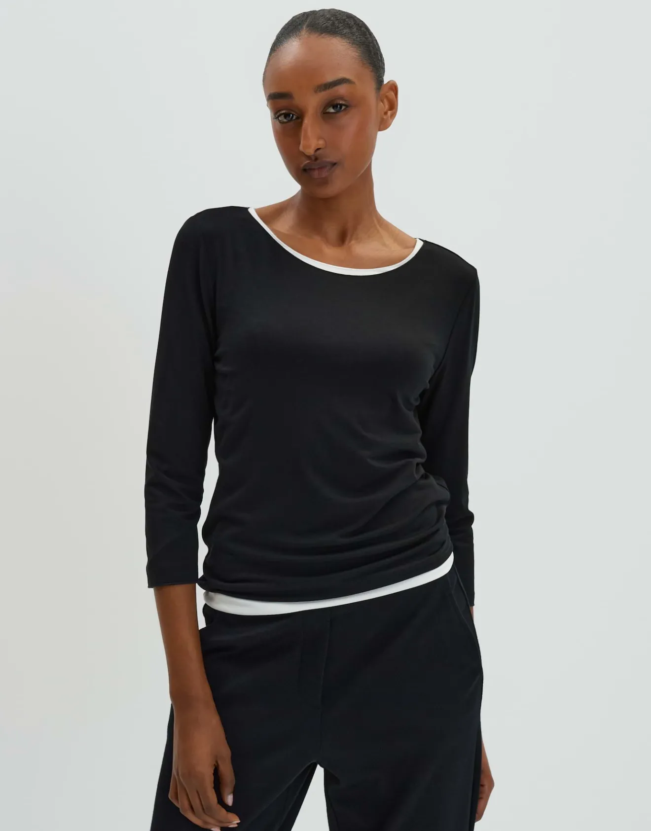 Flash Sale Basicshirt KIROSA Slim aus Ecovero Viskose Mix Basics | Shirts
