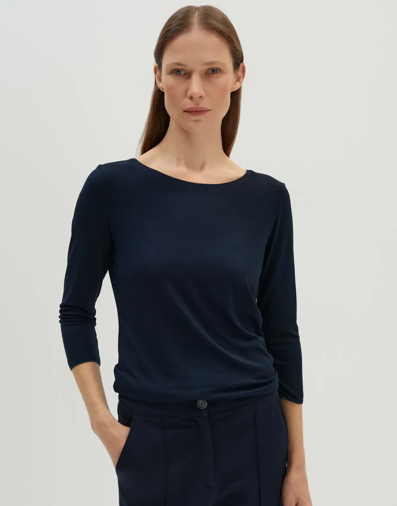 Hot Basicshirt KIROSA Slim aus Ecovero Viskose Mix Basics | Shirts