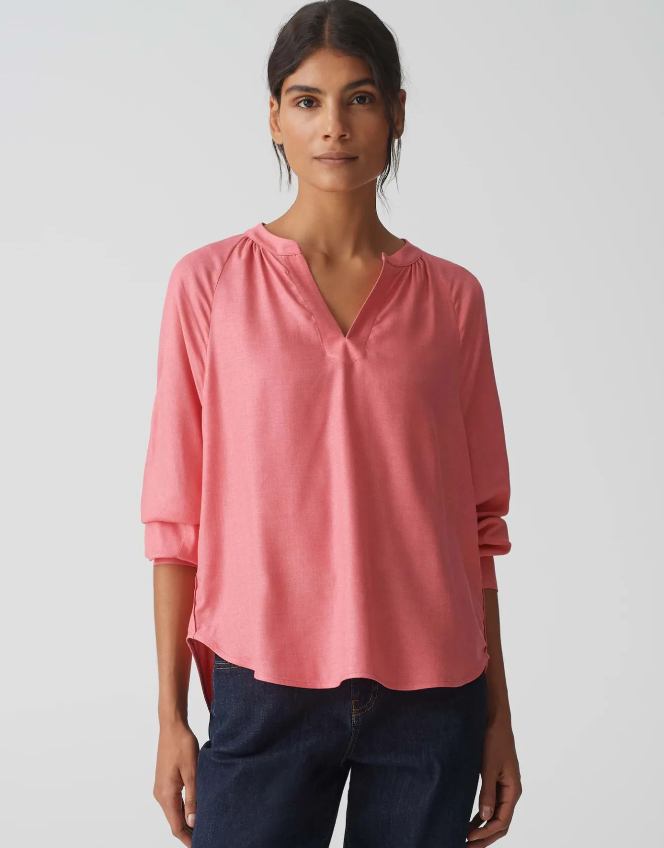 Outlet Bluse FELIA Loose aus Viskose Mix Blusen