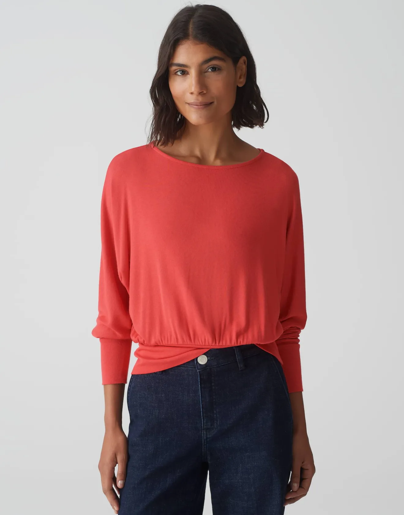 Clearance Boxy Shirt SONNU Loose aus ECOVERO™ Viskose Mix Shirts