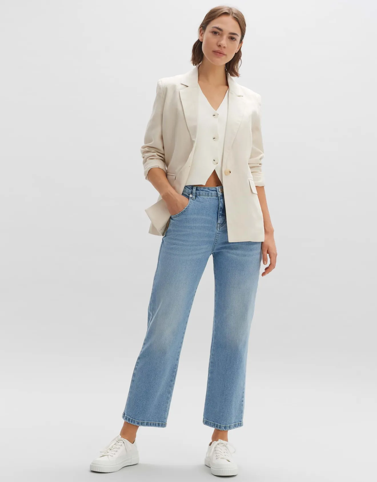 Discount Boyfriend Jeans LANI TWIST Mid Rise aus BCI Cotton Mix Jeans