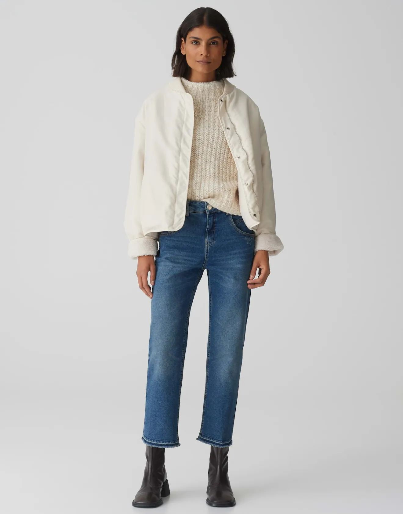 Discount Boyfriend Jeans LANI TWIST Mid Rise aus BCI Cotton Mix Jeans