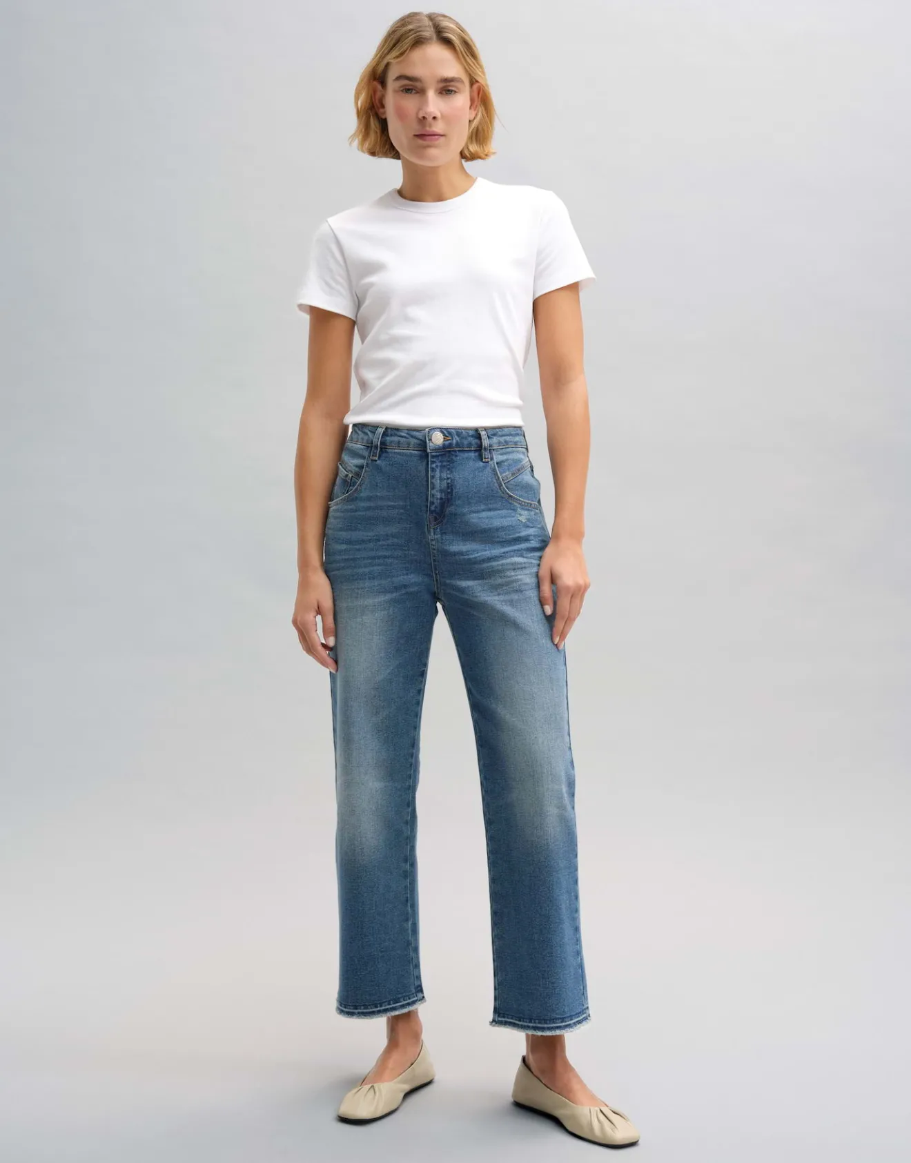 Discount Boyfriend Jeans LANI TWIST Mid Rise aus BCI Cotton Mix Jeans