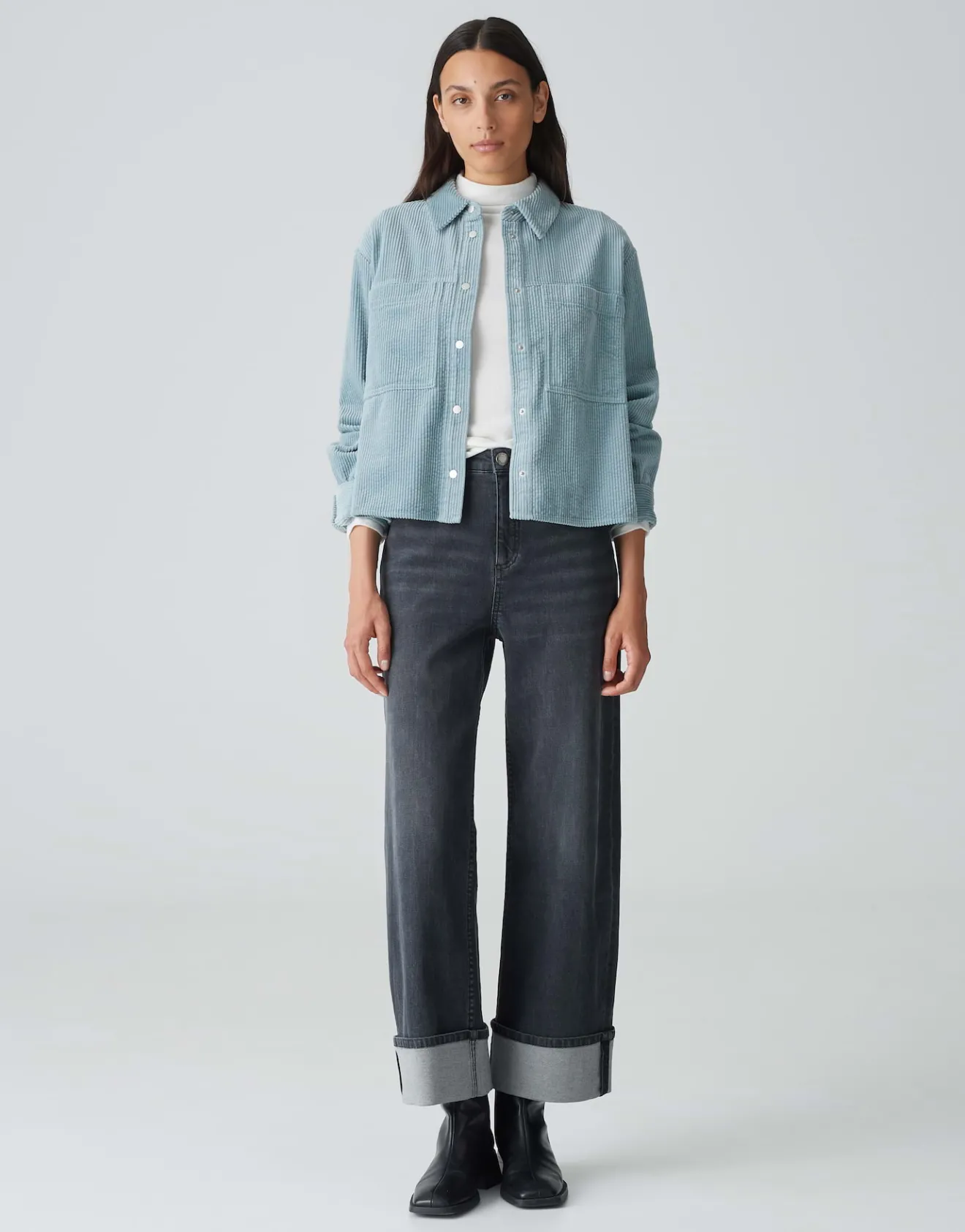 Flash Sale Cordbluse FALBA Loose im Boxy Fit Blusen