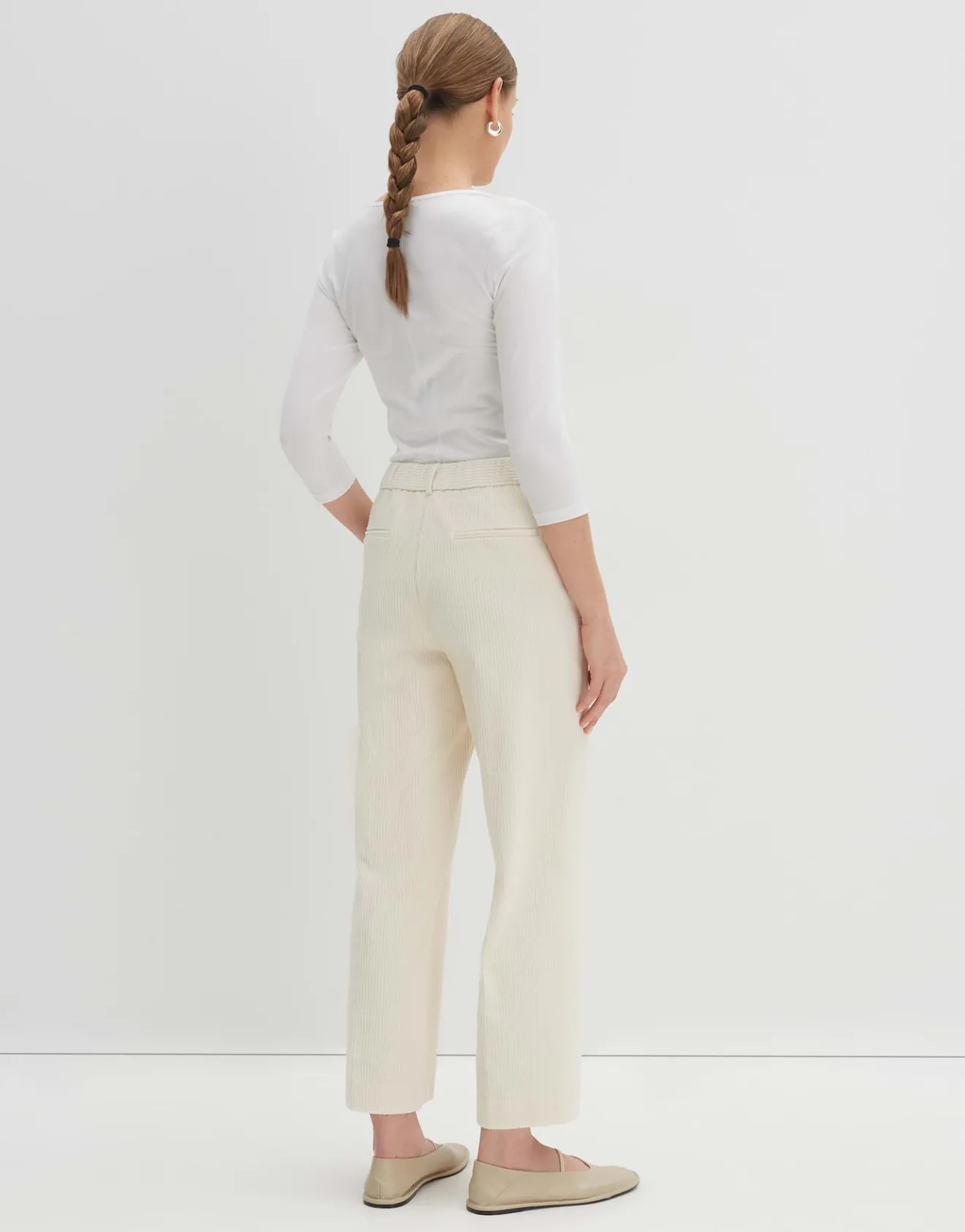 Best Sale Cordhose CISILIA CORDUROY Relaxed mit Bügelfalte Hosen