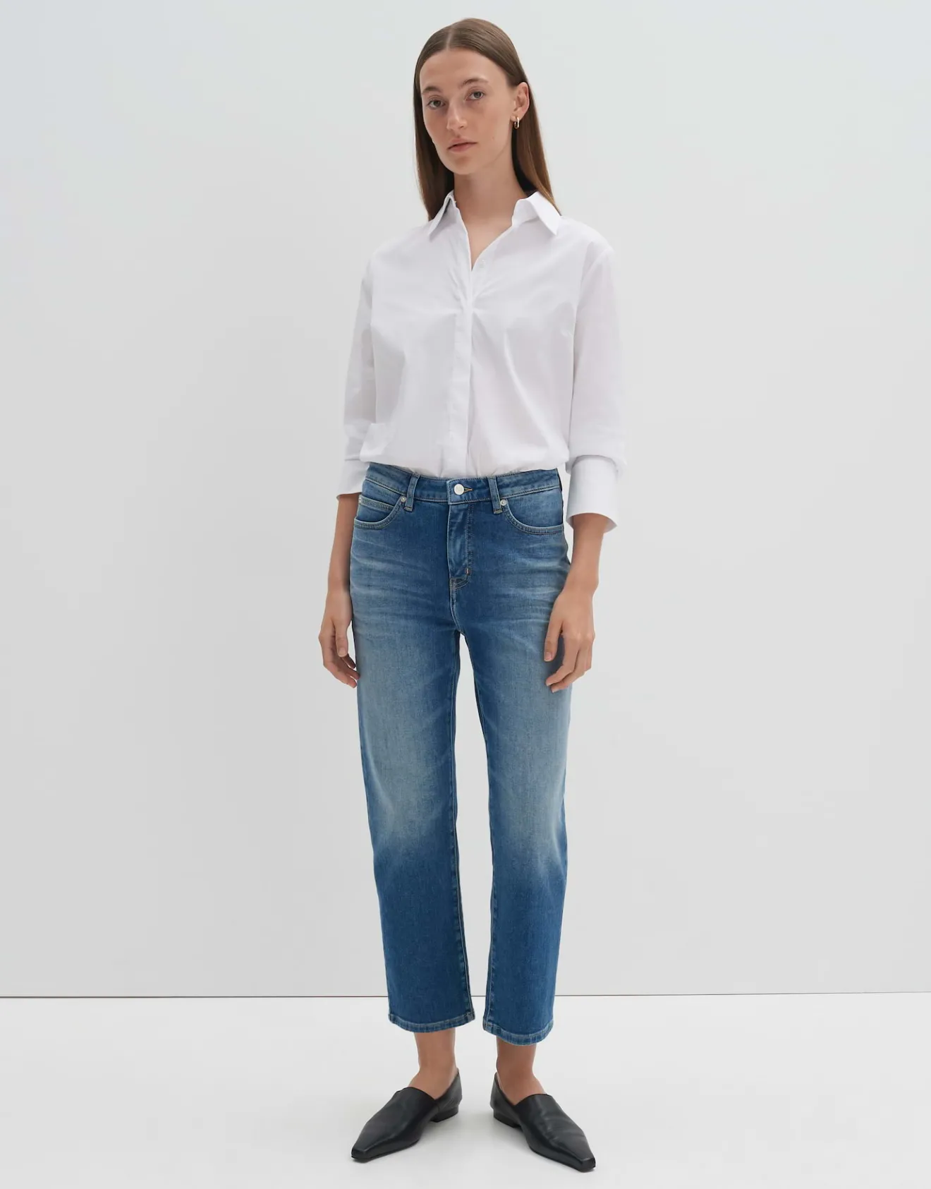 Store Cropped Relaxed Jeans CORAH ICONIC Mid Rise aus nachhaltigem Baumwoll Mix Jeans