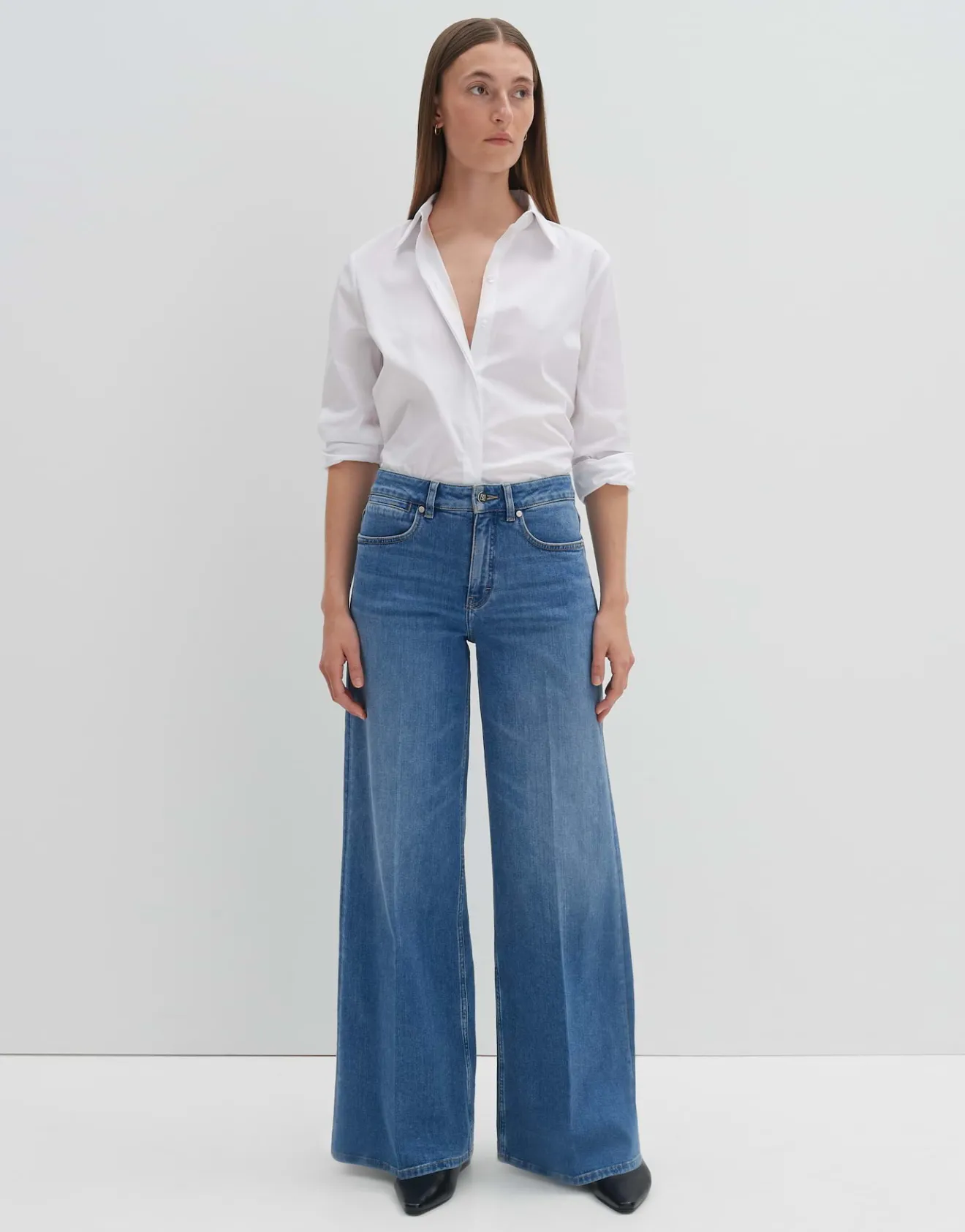 Flash Sale Extra Wide Leg Jeans CELLMA PALAZZO Mid Rise aus BCI Cotton Mix Jeans