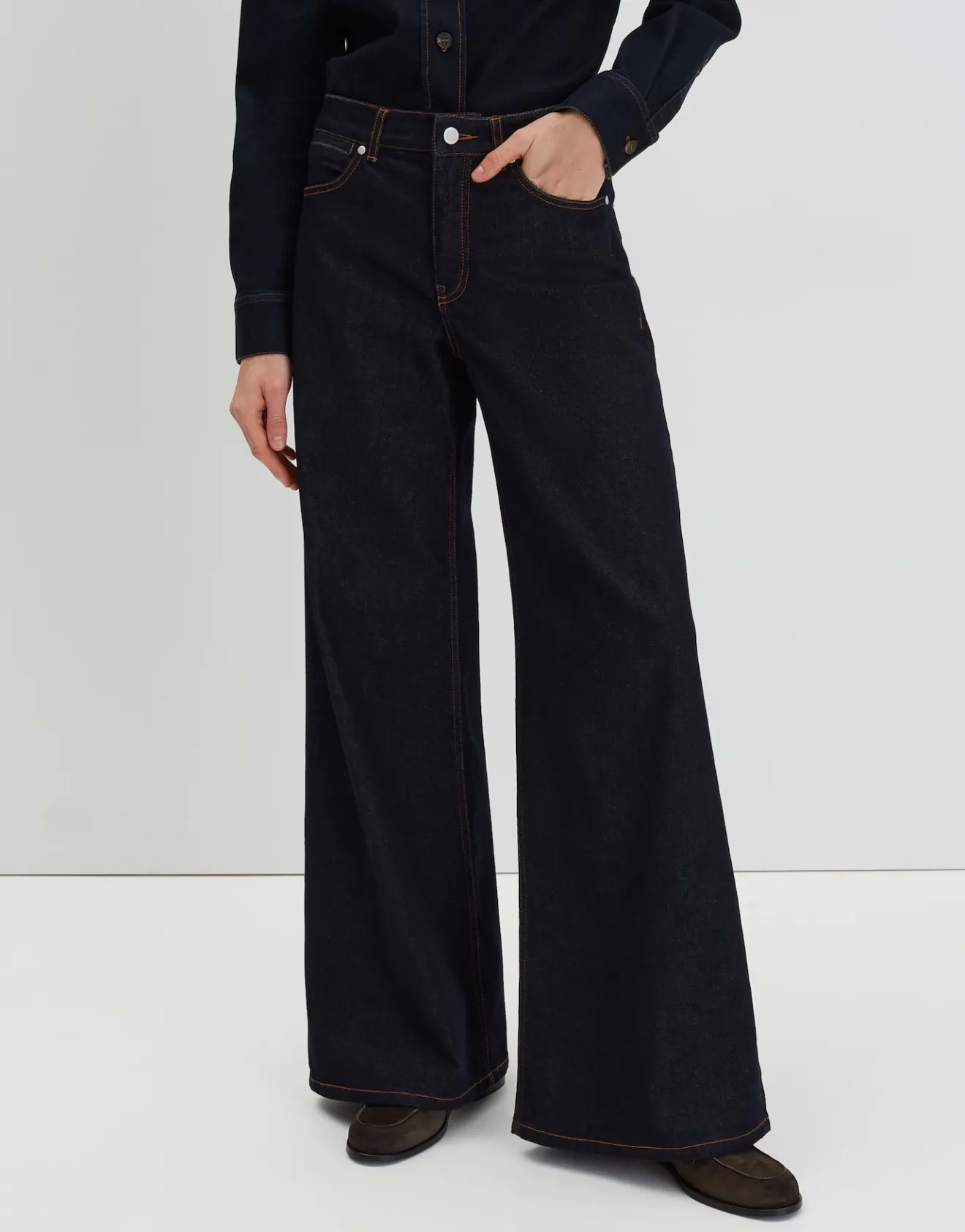 Fashion Extra Wide Leg Jeans CELLMA PALAZZO Mid Rise aus BCI Cotton Mix Jeans