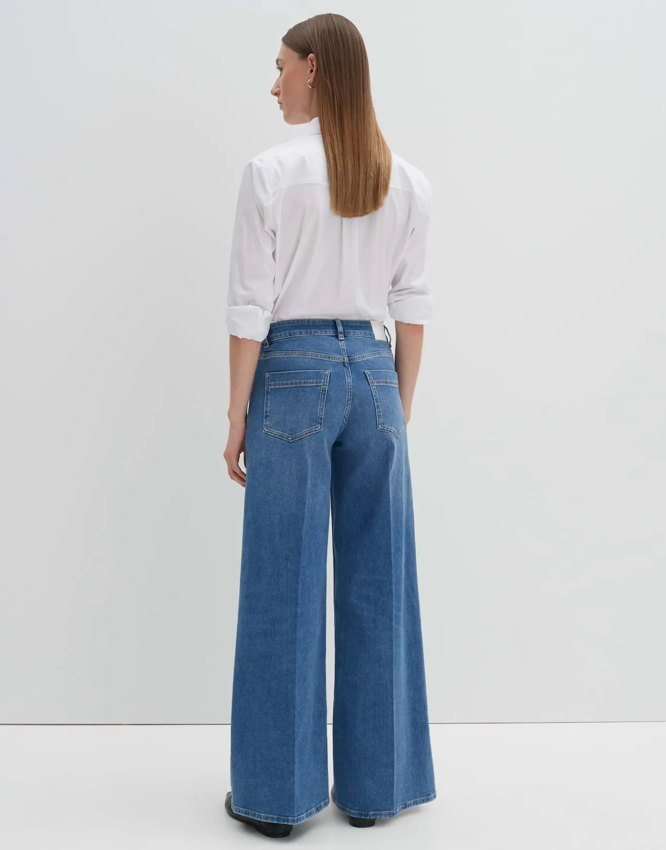 Flash Sale Extra Wide Leg Jeans CELLMA PALAZZO Mid Rise aus BCI Cotton Mix Jeans