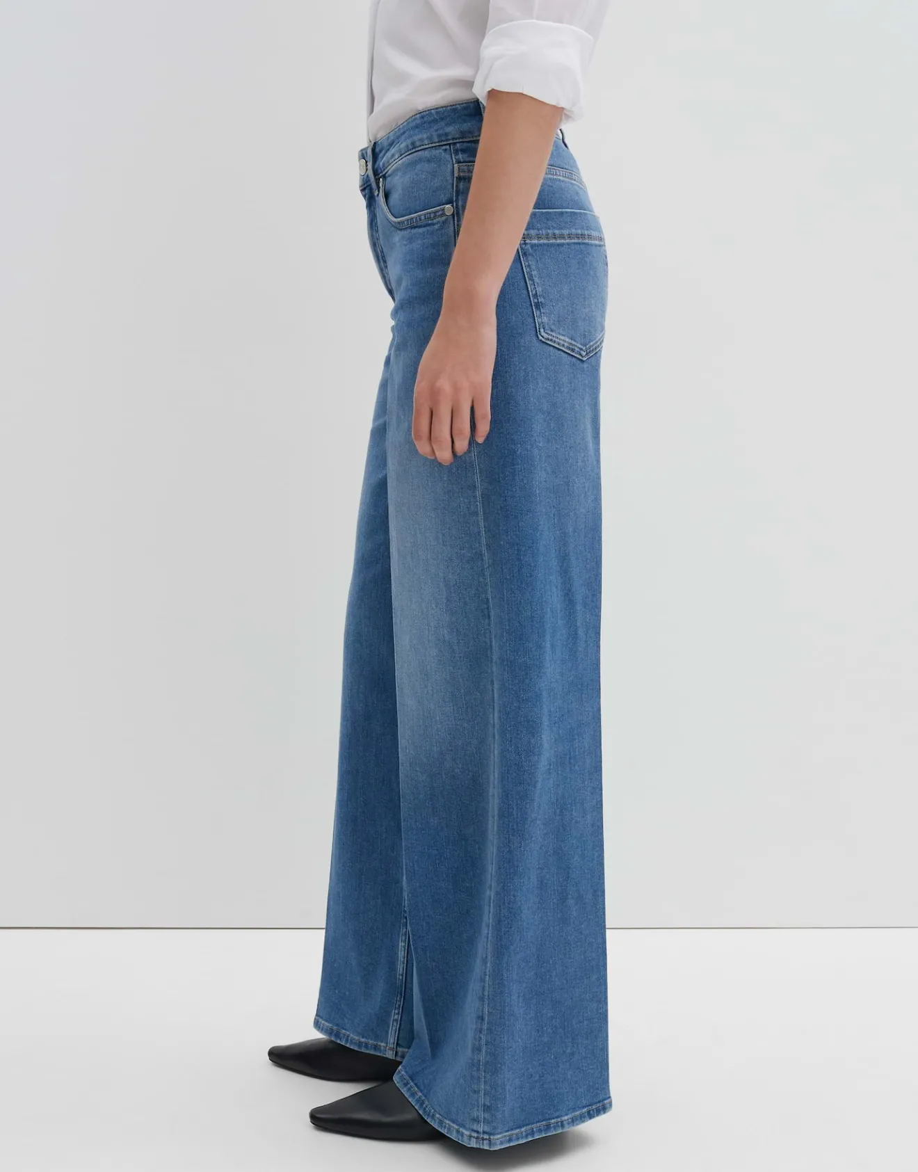 Flash Sale Extra Wide Leg Jeans CELLMA PALAZZO Mid Rise aus BCI Cotton Mix Jeans