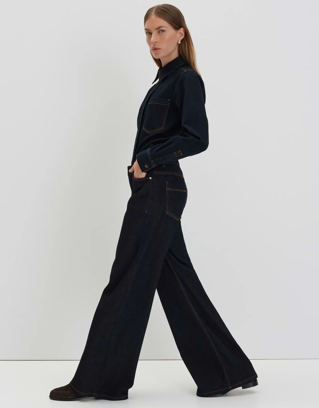 Fashion Extra Wide Leg Jeans CELLMA PALAZZO Mid Rise aus BCI Cotton Mix Jeans