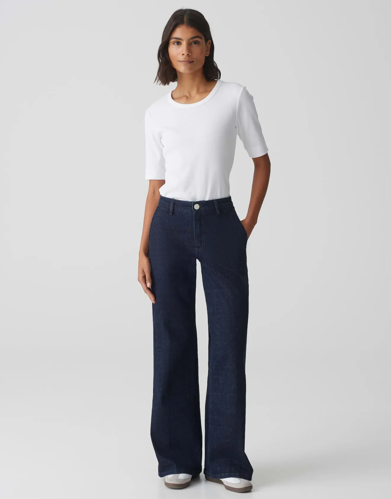 New Extra Wide Leg Jeans MIVA PALAZZO DYNAMIC aus Baumwoll Mix Jeans