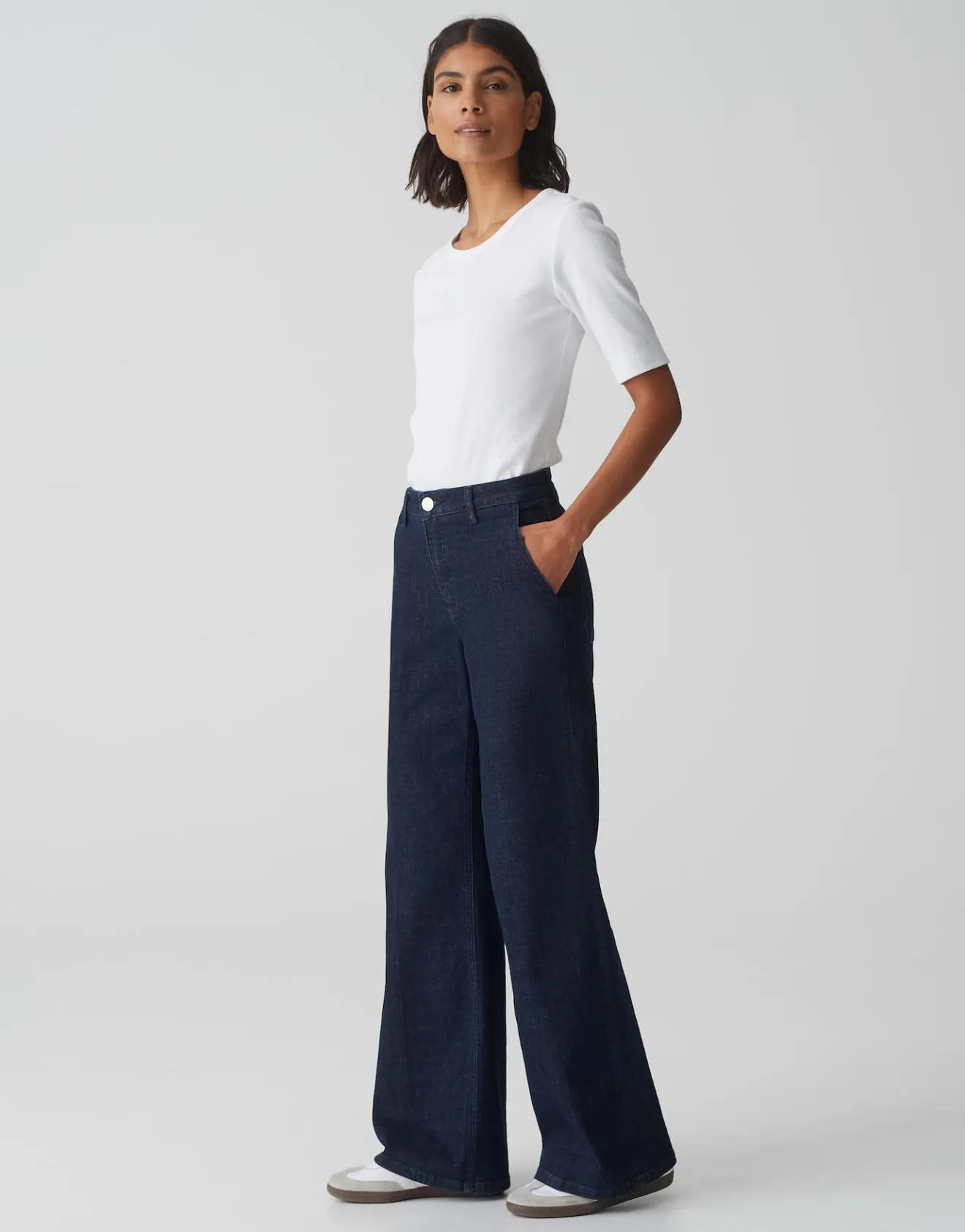 New Extra Wide Leg Jeans MIVA PALAZZO DYNAMIC aus Baumwoll Mix Jeans