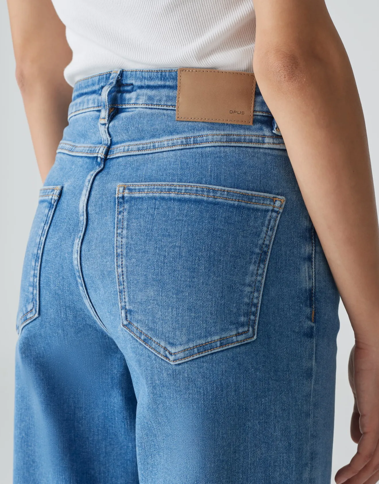 Cheap Extra Wide leg Jeans MIVA PALAZZO Mid Rise aus Baumwoll Mix Jeans