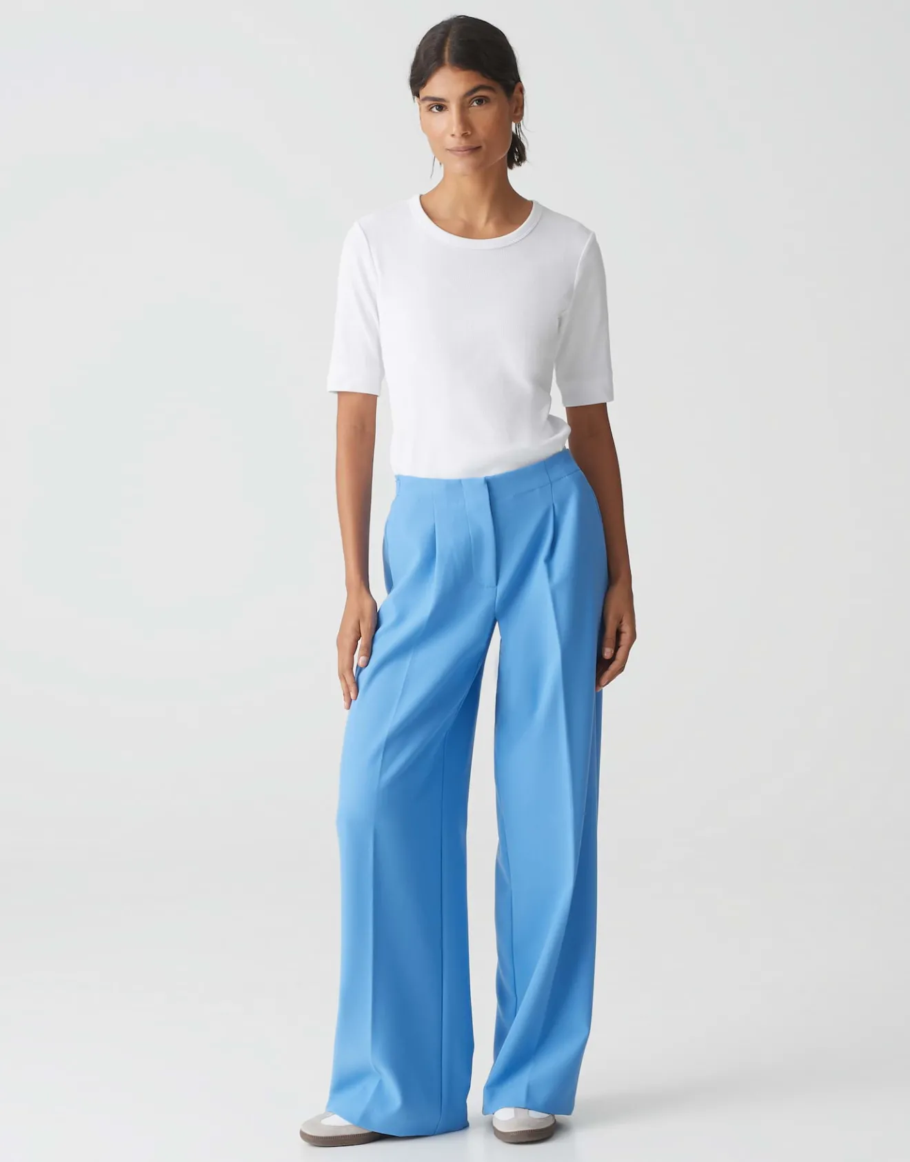 Online Extra Wide Leg Pants MAIGA PALAZZO aus Twill-Ware Hosen