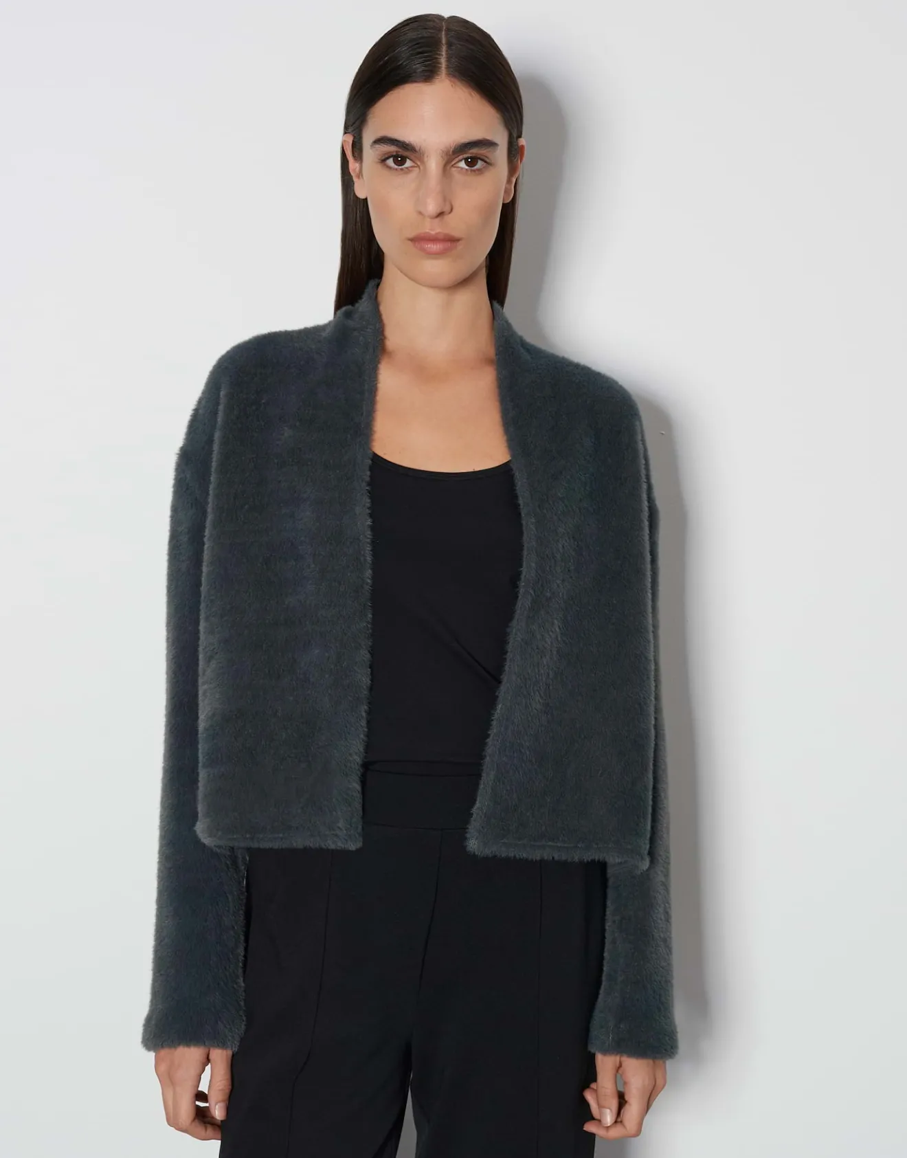 Cheap Jacke UMARLIE Loose in Fake Fur Optik Sweat