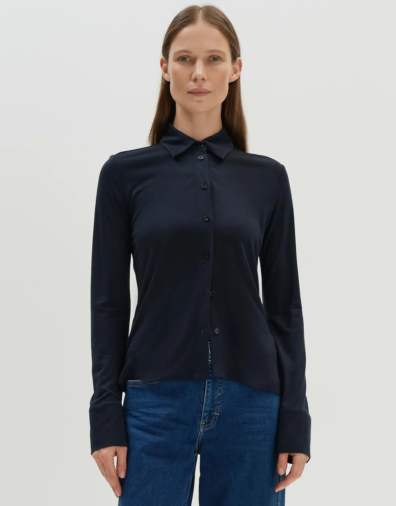 Cheap Jerseybluse ZOFTA Slim aus Tencel Blusen