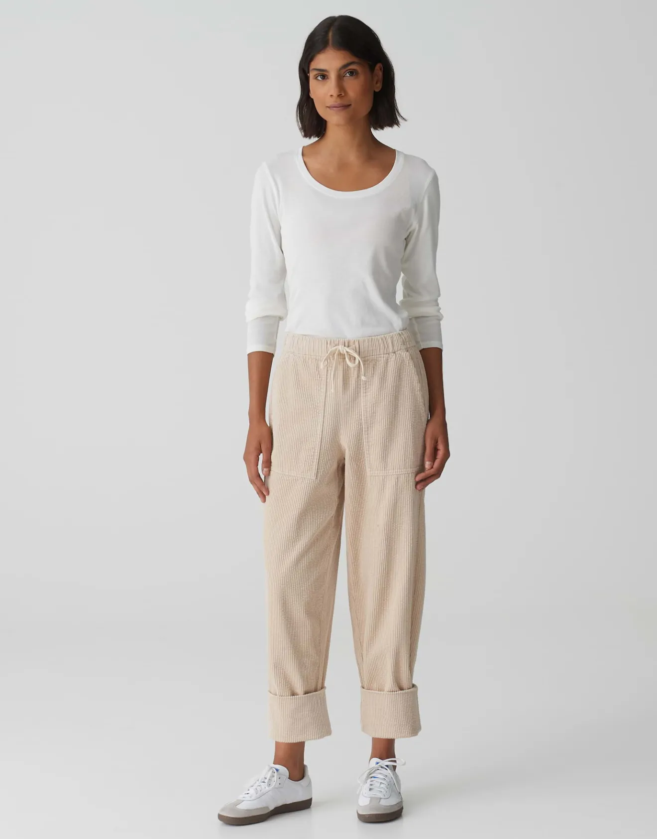 Outlet Jogpants MALPI CARGO Relaxed aus weichem Cord Hosen
