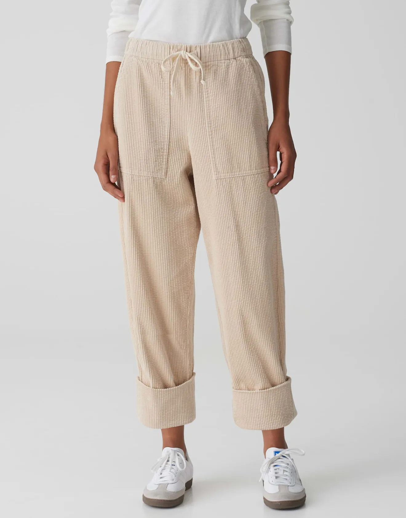 Outlet Jogpants MALPI CARGO Relaxed aus weichem Cord Hosen