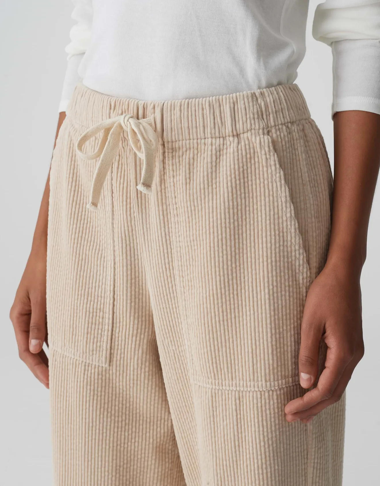 Outlet Jogpants MALPI CARGO Relaxed aus weichem Cord Hosen