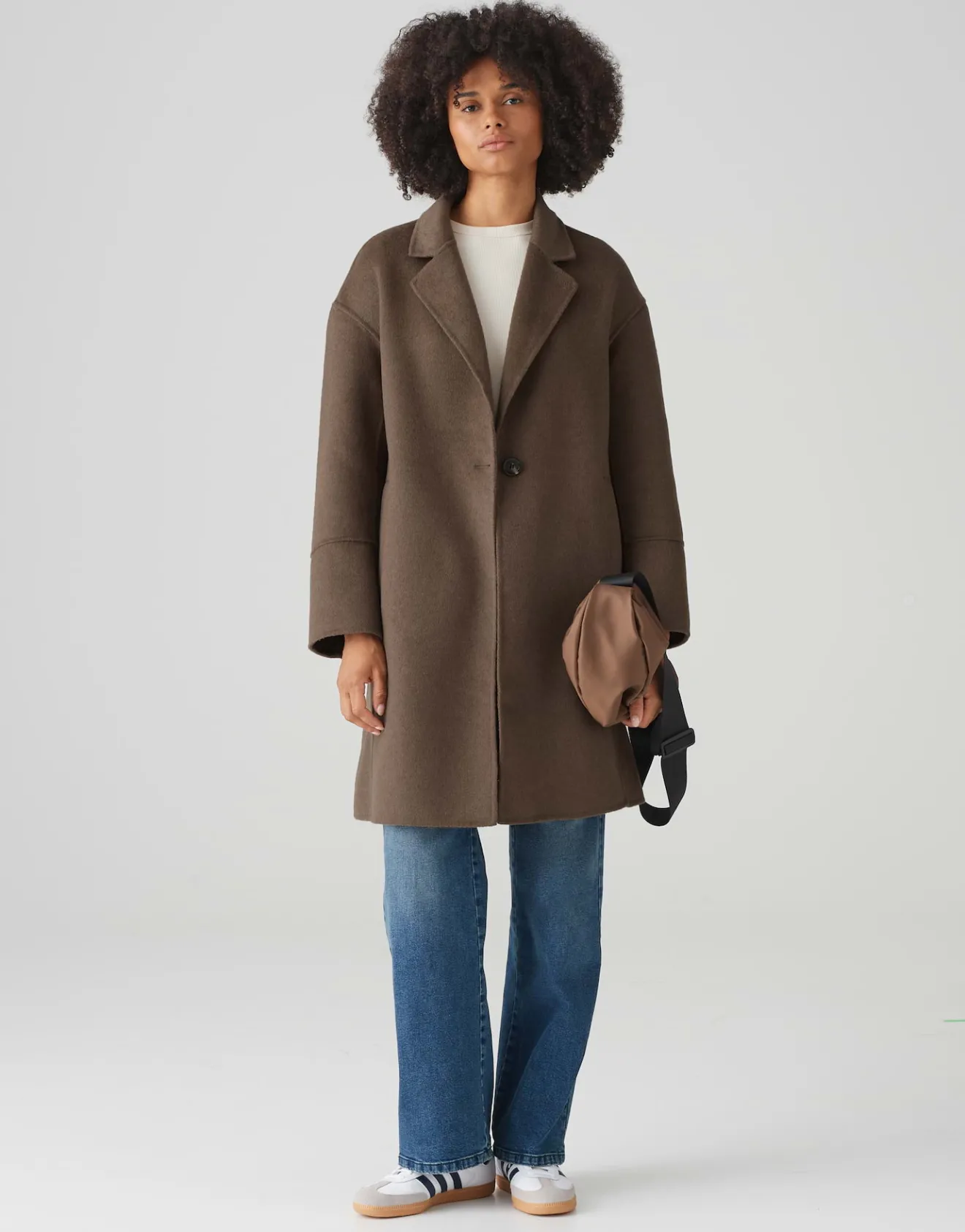 Best Sale Kurzmantel HATILDE Oversize aus weichem Woll Mix Jacken & Mäntel