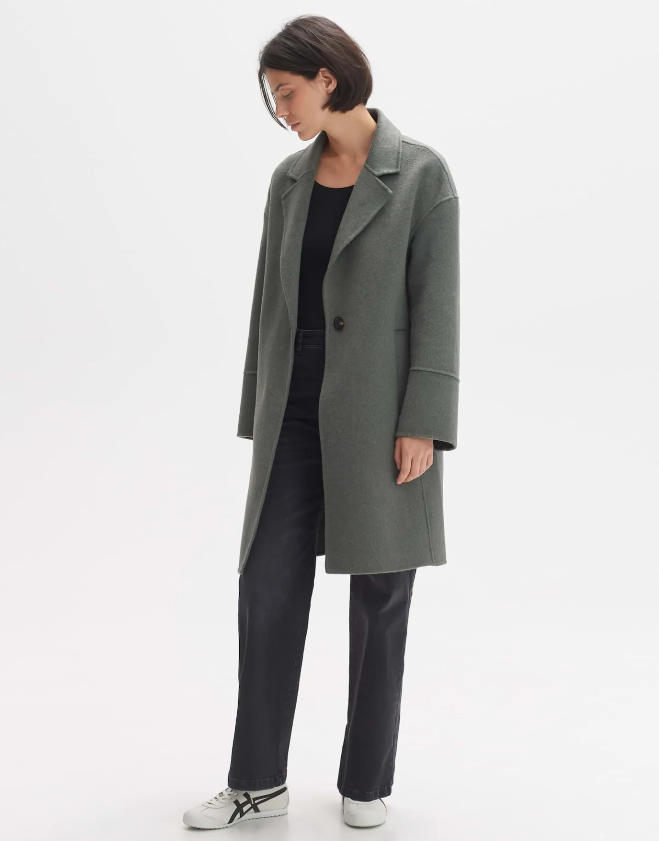 Shop Kurzmantel HATILDE Oversize aus weichem Woll Mix Jacken & Mäntel