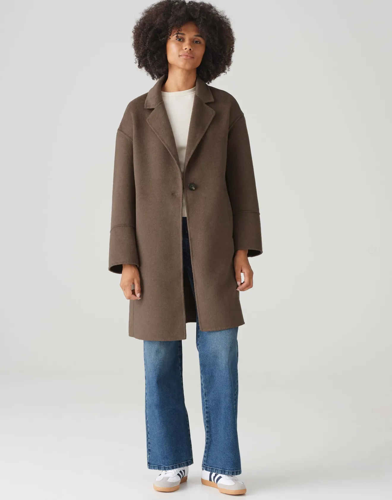 Best Sale Kurzmantel HATILDE Oversize aus weichem Woll Mix Jacken & Mäntel