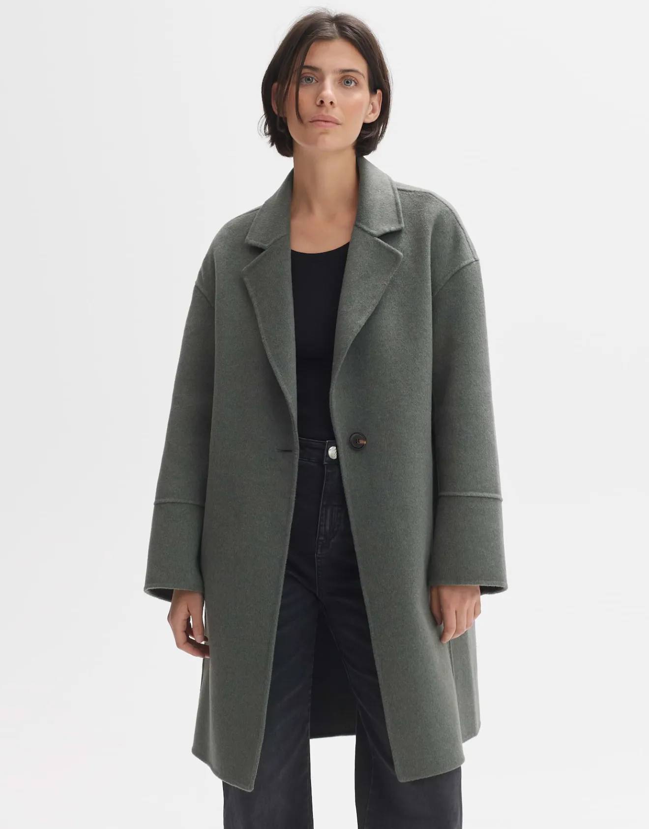 Shop Kurzmantel HATILDE Oversize aus weichem Woll Mix Jacken & Mäntel