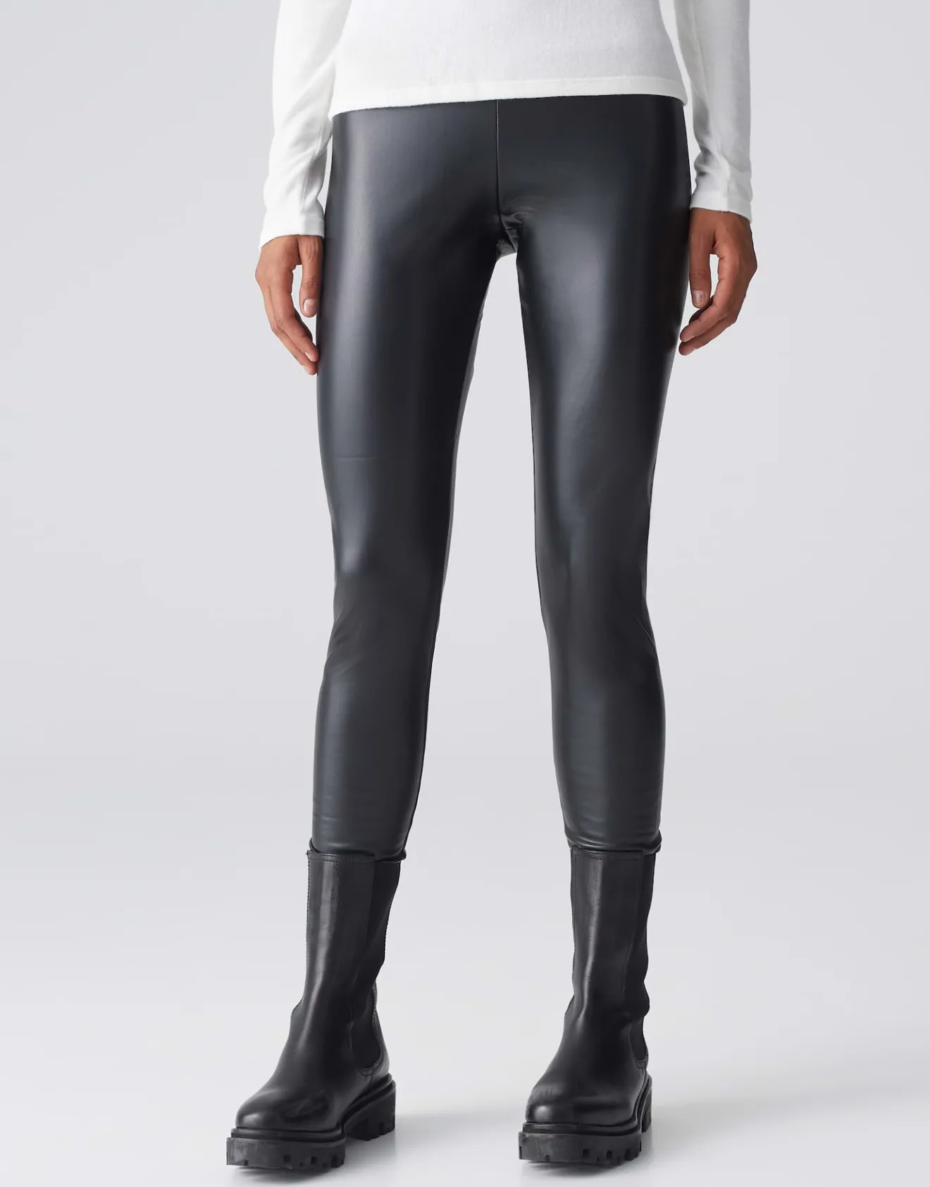 Outlet Leggings ELYSSA Slim in Leder Optik Hosen