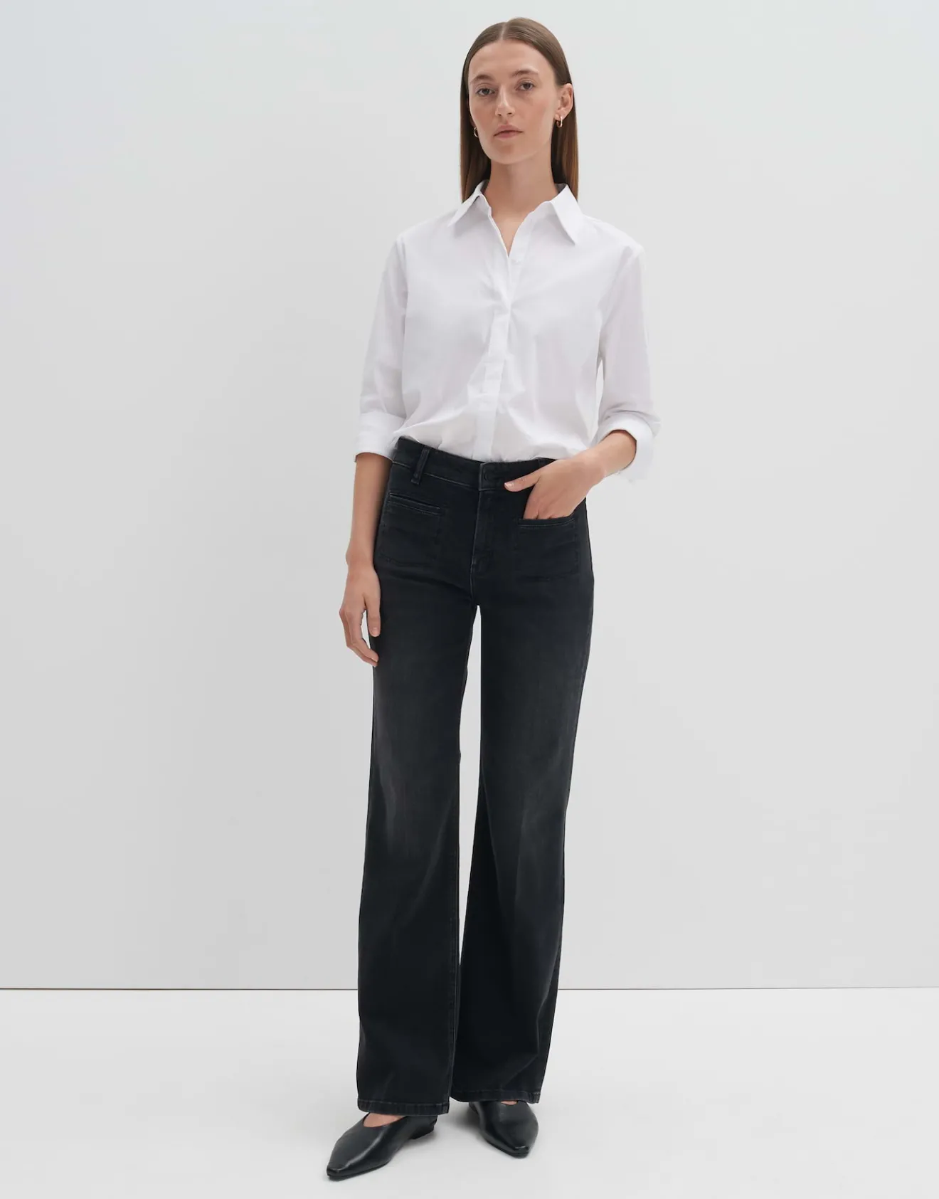 Hot Long Flared Jeans CARIE FRENCH aus stretchigem BCI Cotton Mix Hosen | Jeans