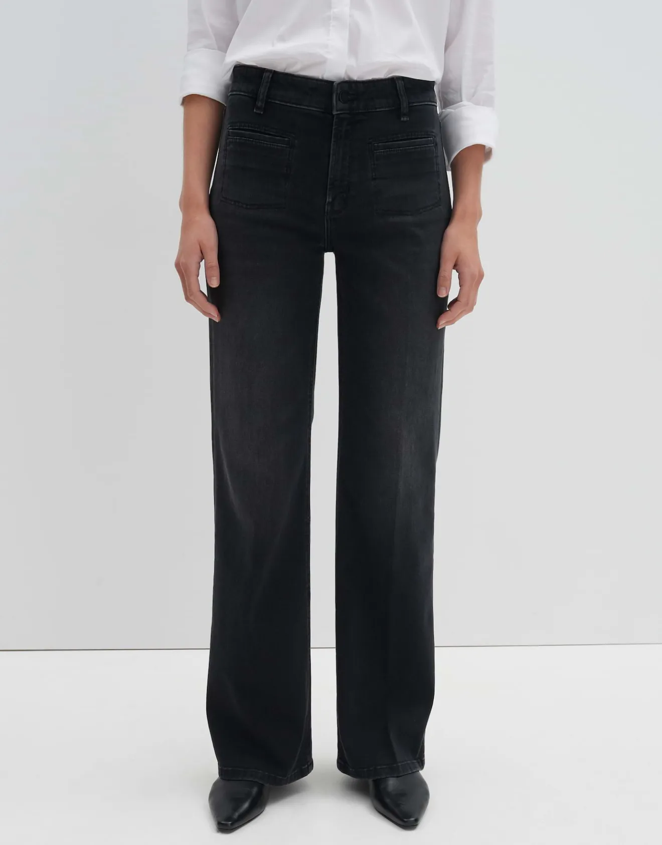 Hot Long Flared Jeans CARIE FRENCH aus stretchigem BCI Cotton Mix Hosen | Jeans