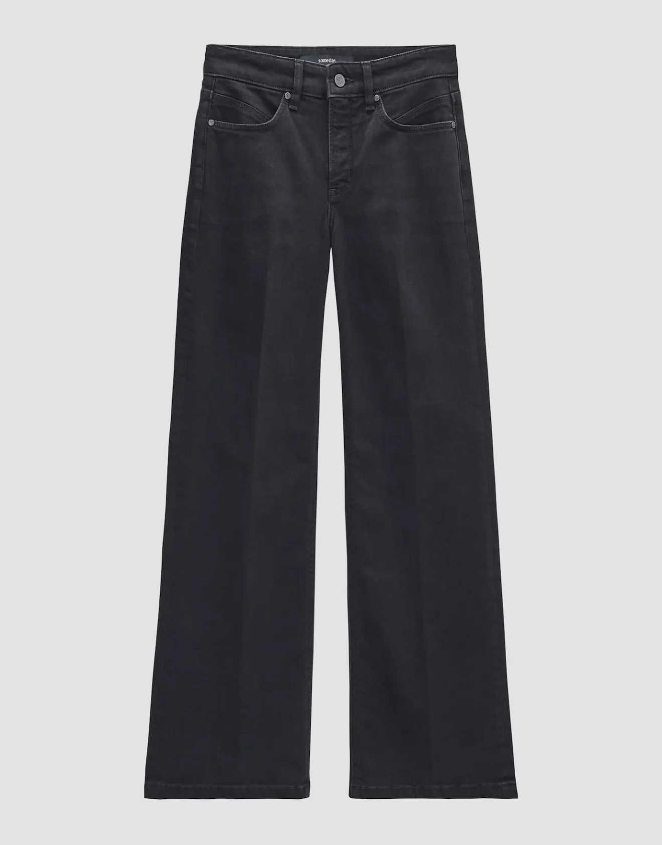 Discount Long Flared Jeans CARIE ICONIC Mid Rise aus nachhaltigem Baumwoll Mix Jeans