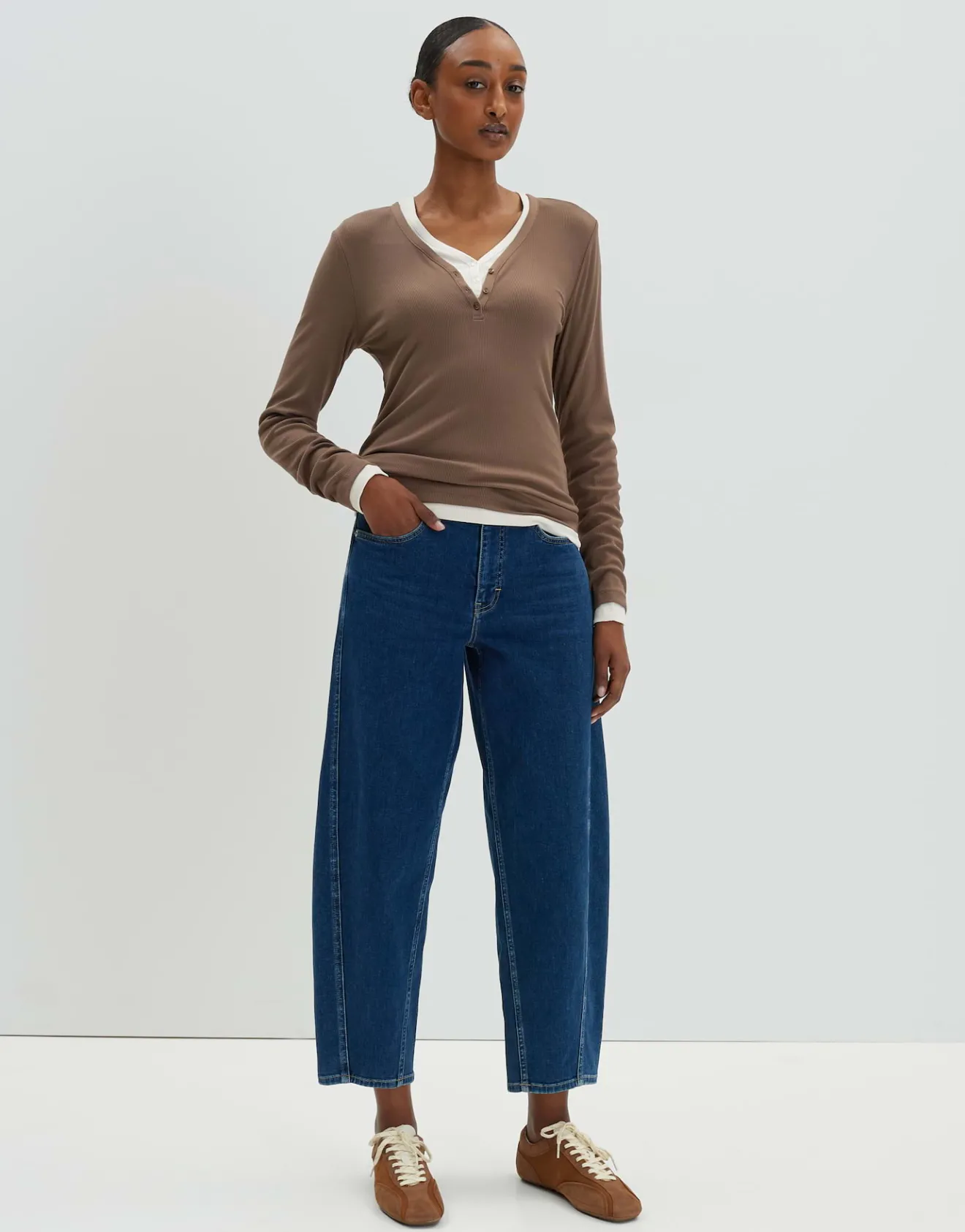 Shop Longsleeve KINOLA Regular aus dezenter Rippstruktur Basics