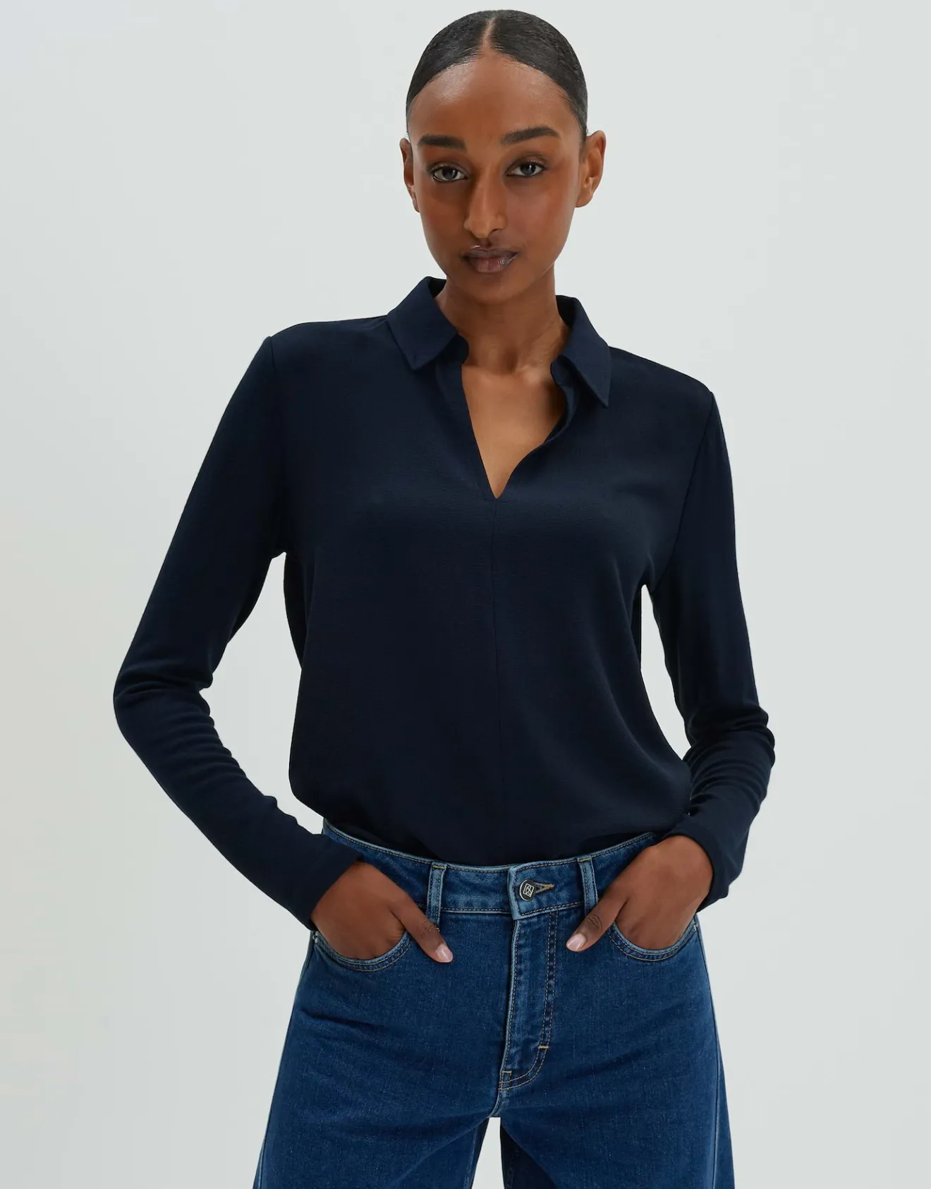 Flash Sale Longsleeve KIYANA Regular aus Ecovero Viskose Mix Shirts