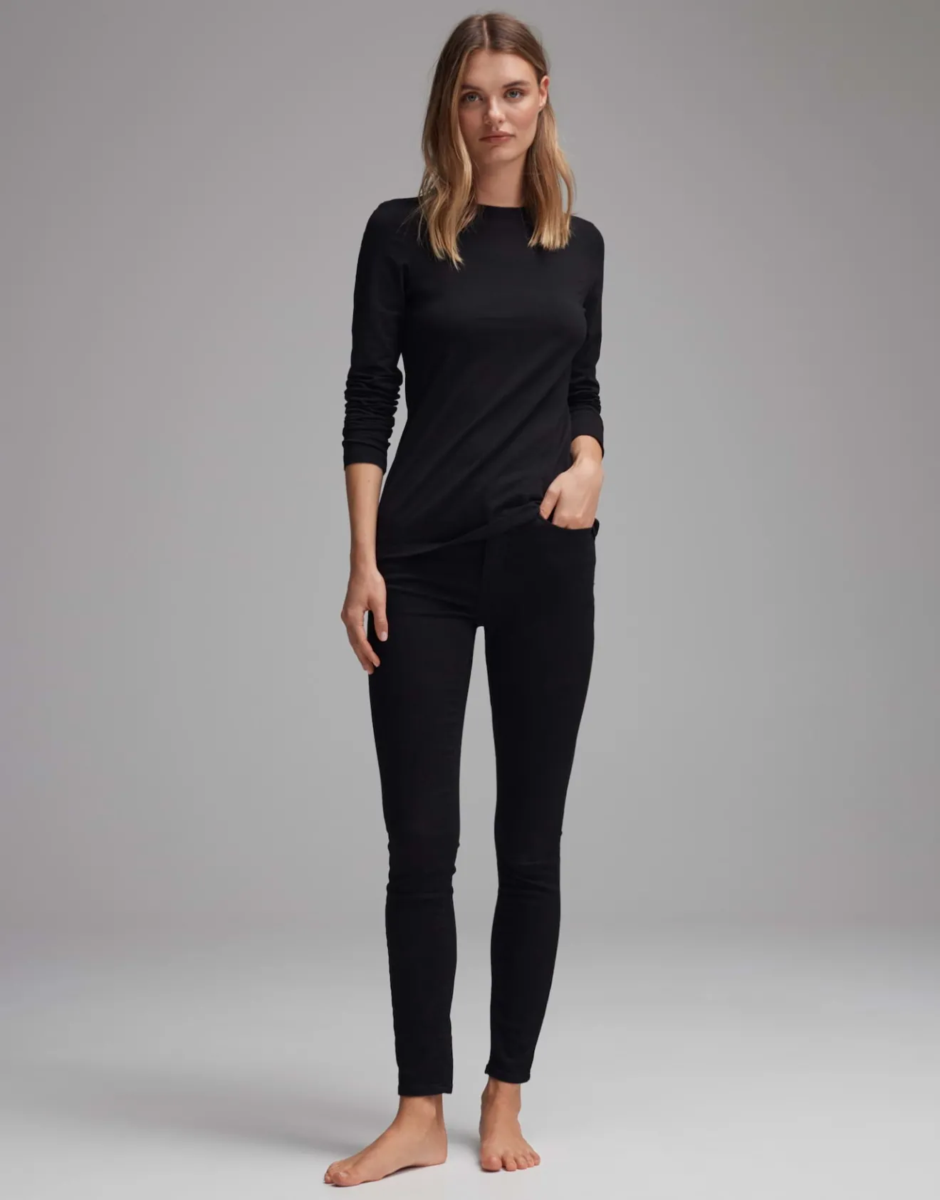 Clearance Longsleeve SMILLA Slim aus Jersey Basics | Shirts