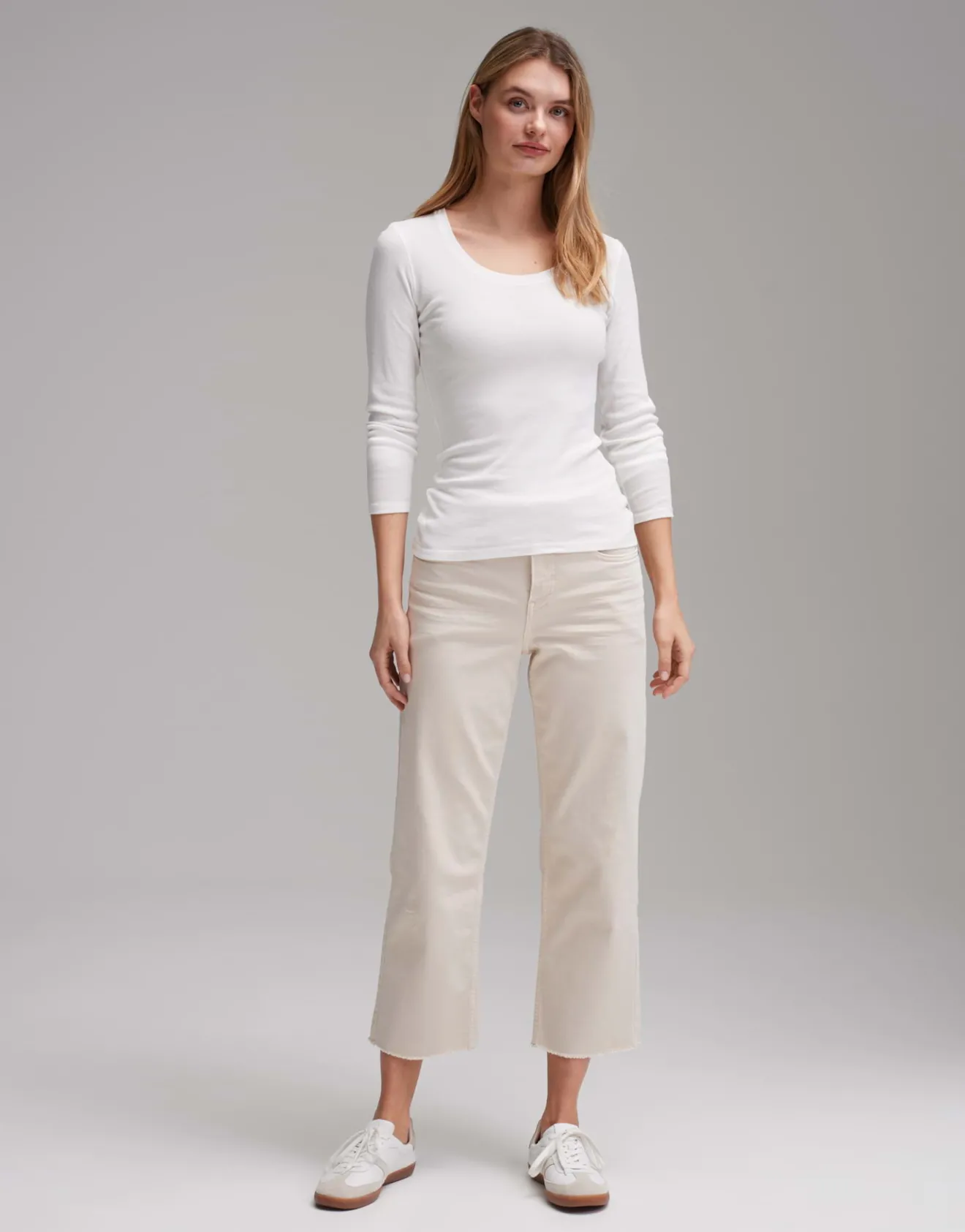 Fashion Longsleeve SORANA Slim aus BCI Cotton Mix Basics | Shirts