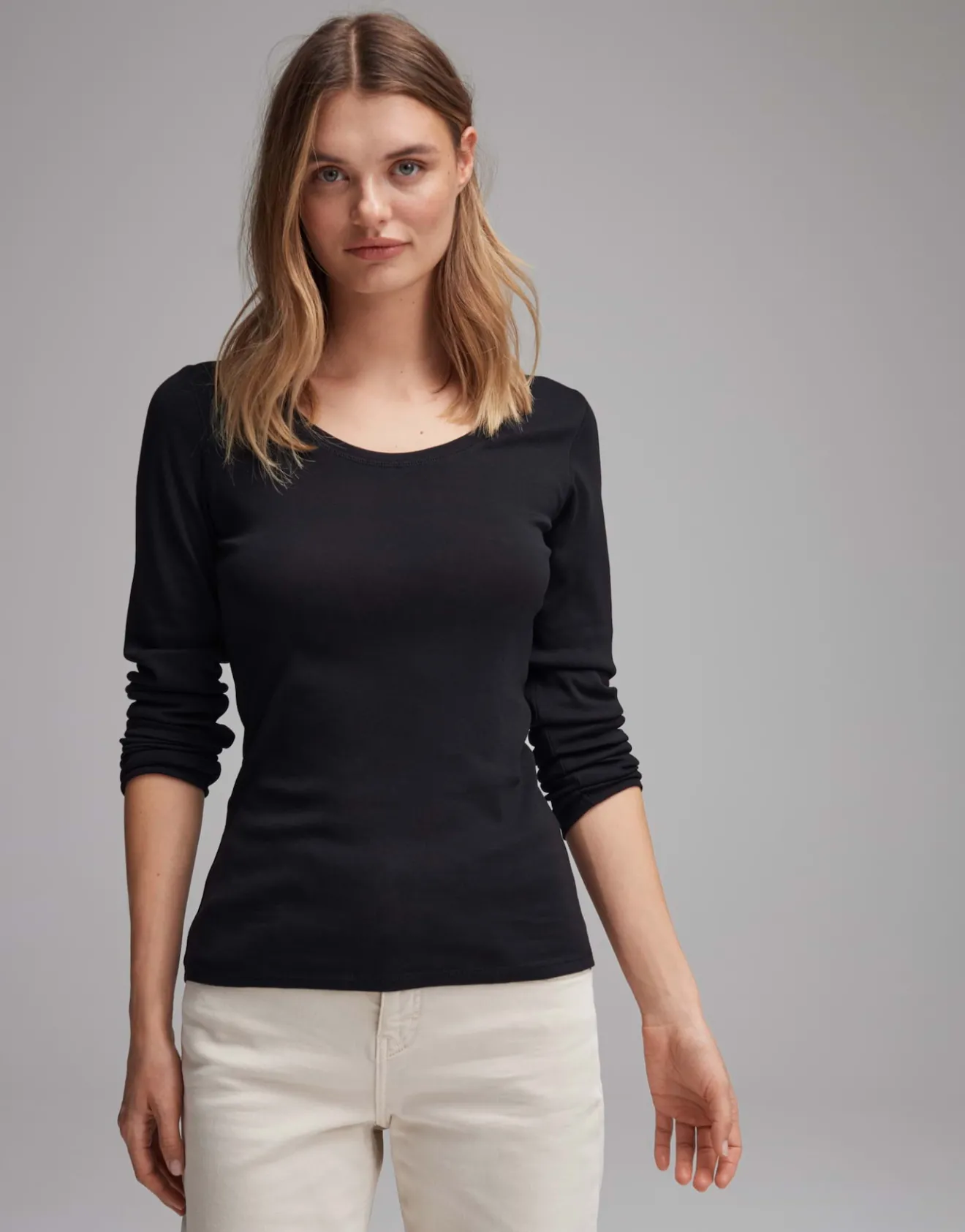 New Longsleeve SORANA Slim aus BCI Cotton Mix Basics | Shirts