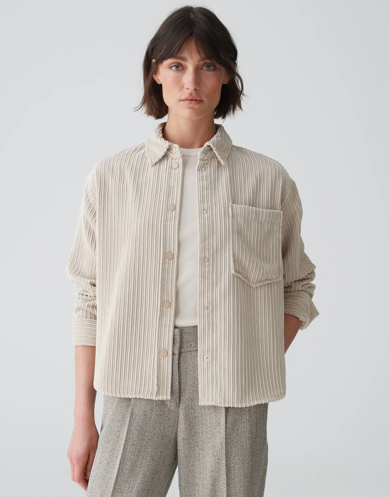 Flash Sale Overshirt FANKI Boxy Fit aus weichem Cord Blusen