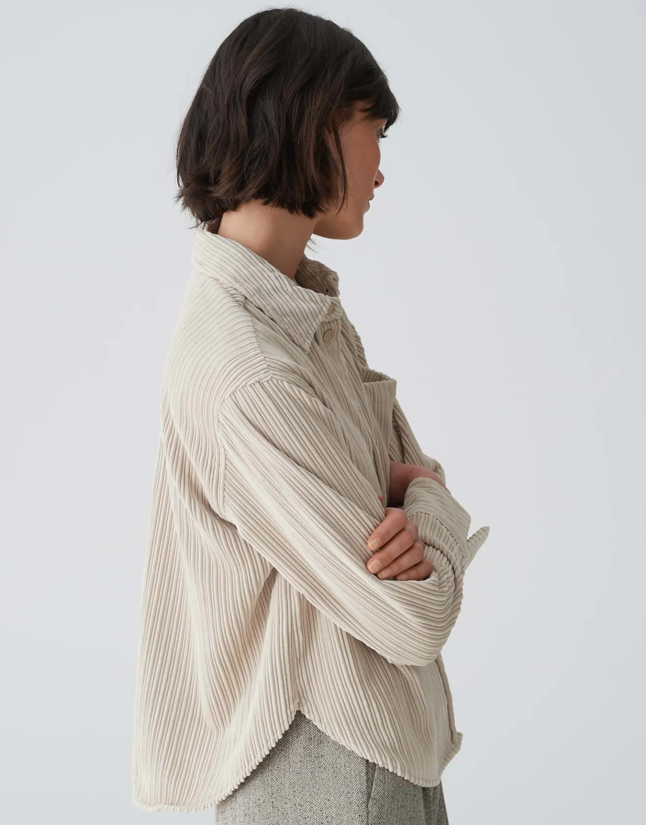 Flash Sale Overshirt FANKI Boxy Fit aus weichem Cord Blusen