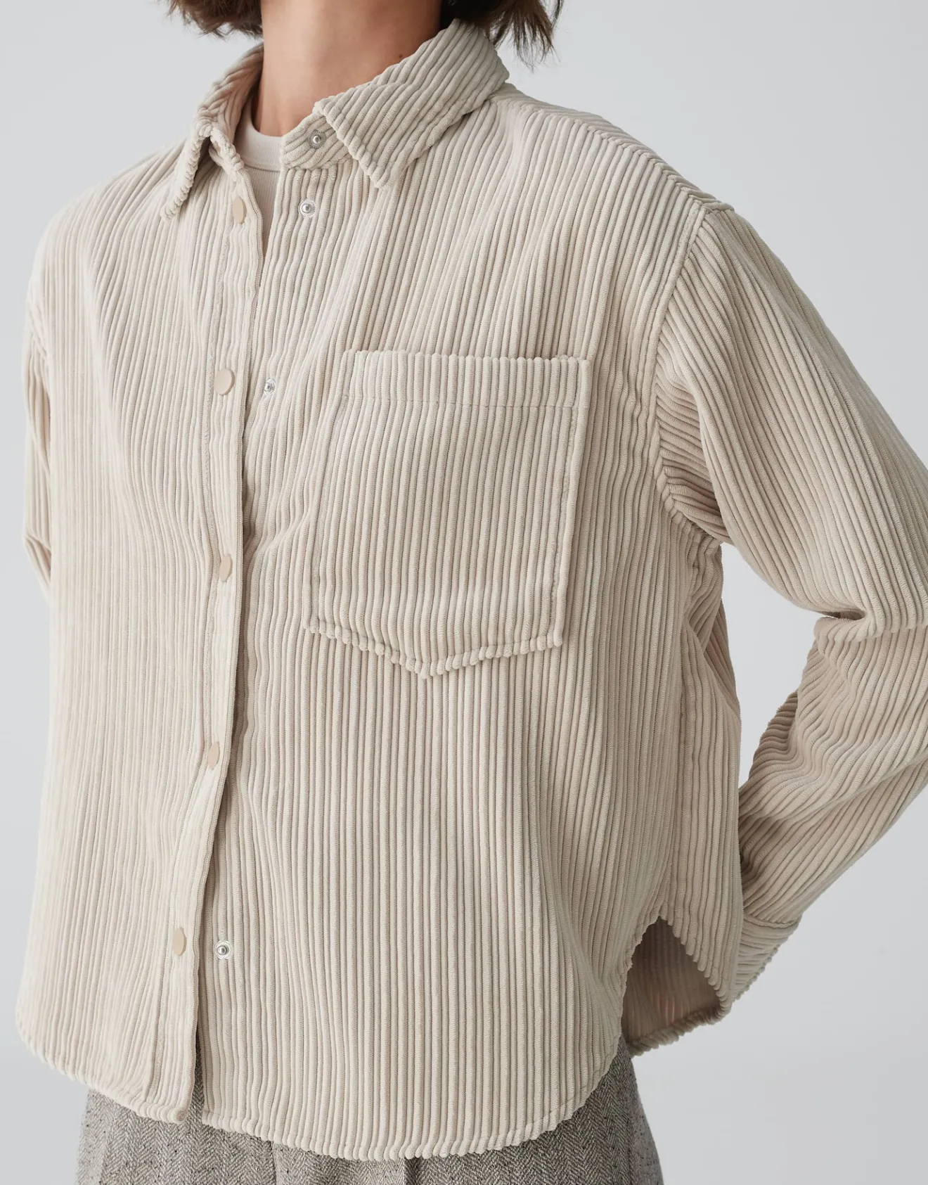 Flash Sale Overshirt FANKI Boxy Fit aus weichem Cord Blusen