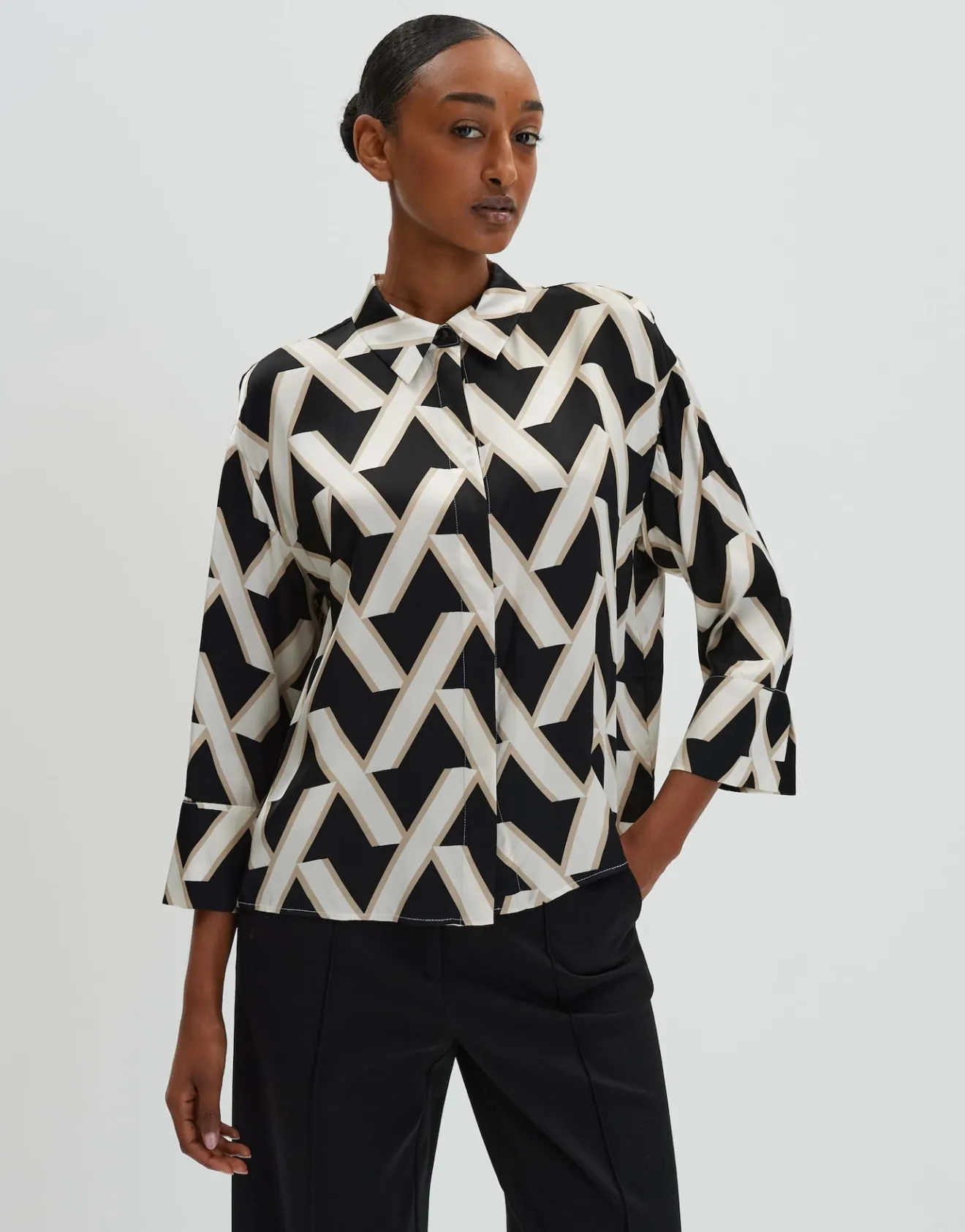 Discount Printbluse ZITANO Loose aus nachhaltiger Viskose Blusen