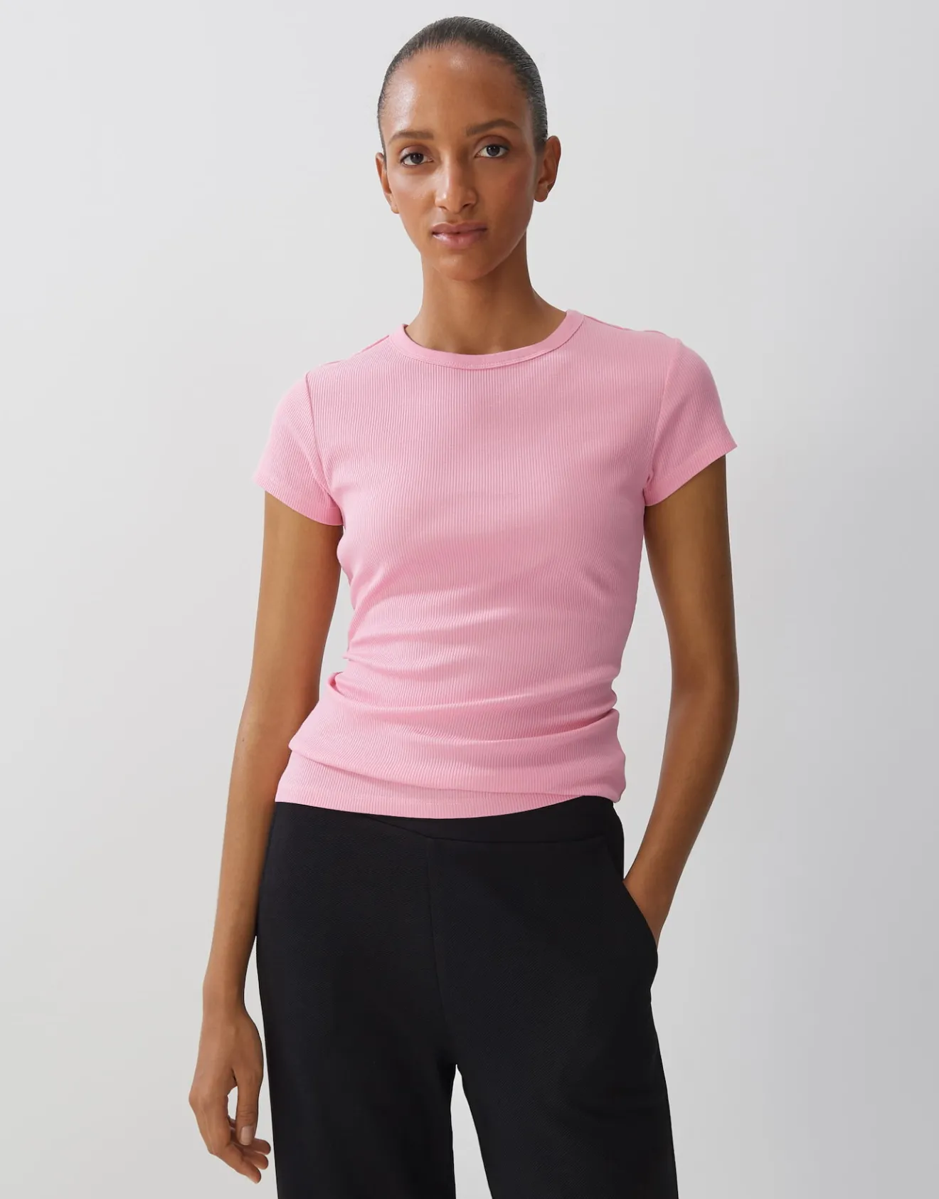 Cheap Rippshirt KLEOH Slim aus BCI Cotton Mix Basics