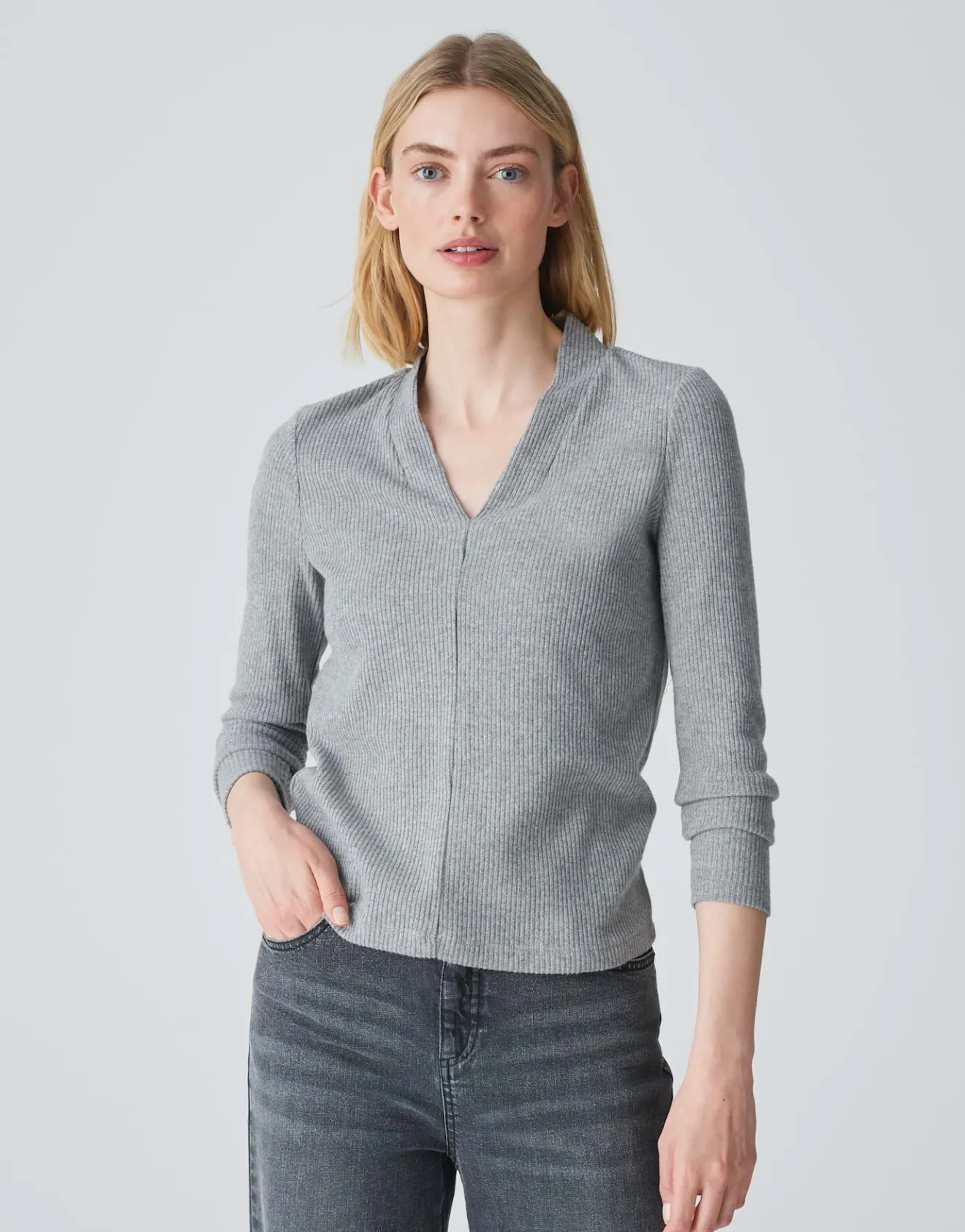 Outlet Rippshirt SOMOKO Regular aus weichem Jersey Shirts