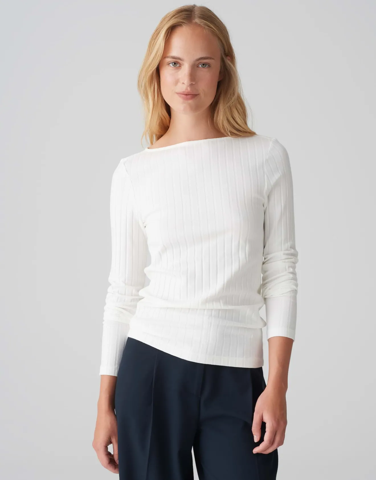 Fashion Rippshirt SOVKE Slim aus Baumwoll Mix Shirts