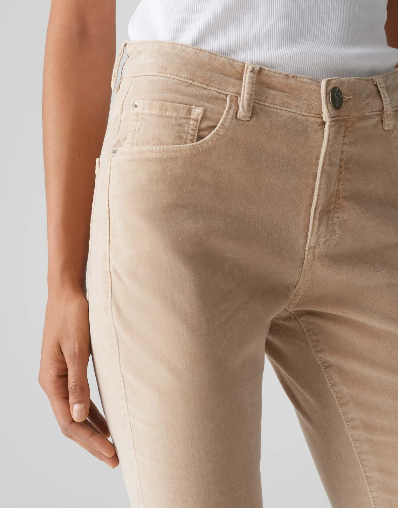 Sale Samthose EVITA GLAZED Slim Mid Rise aus BCI Cotton Mix Jeans