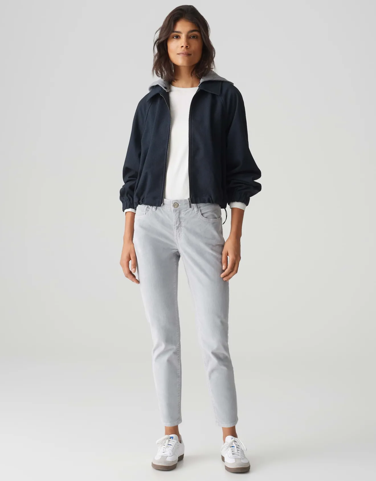 Store Samthose EVITA GLAZED Slim Mid Rise aus BCI Cotton Mix Jeans